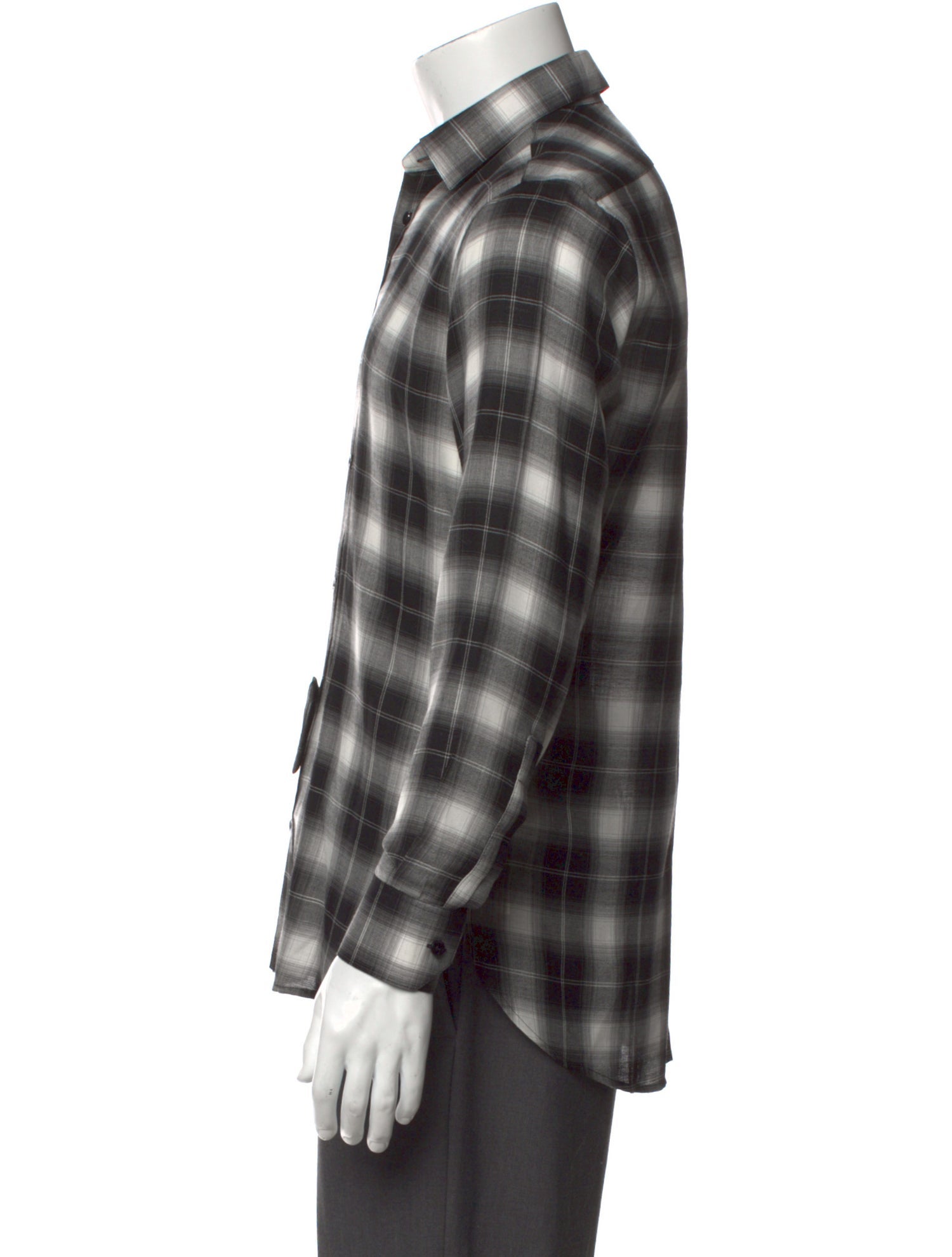 Saint Laurent 2015 Plaid Print Shirt