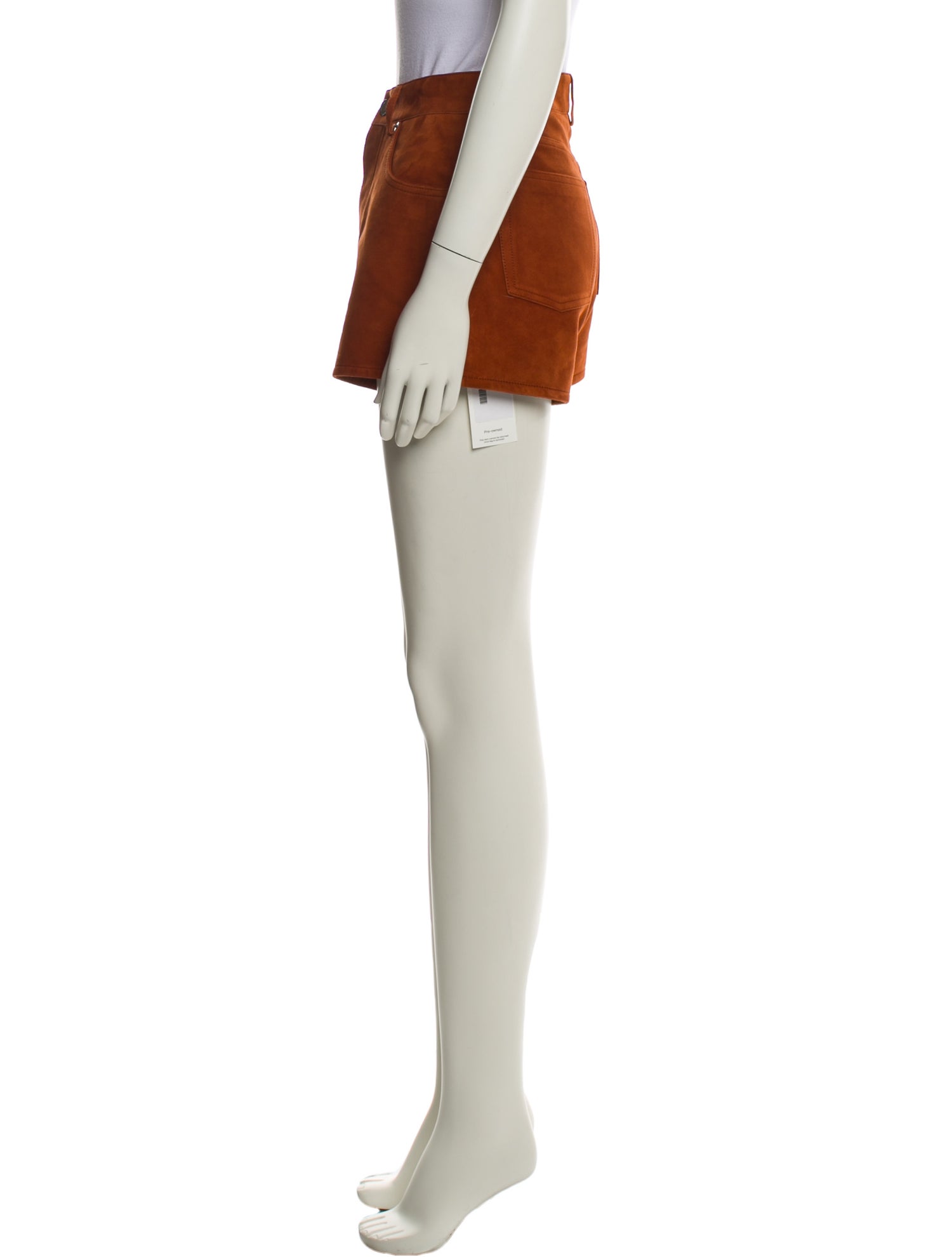 Saint Laurent Lamb Leather Mini Shorts