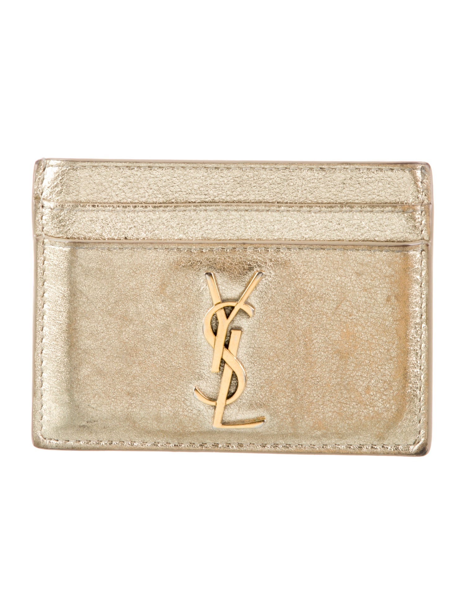 Saint Laurent 2021 Signature Logo Card Holder