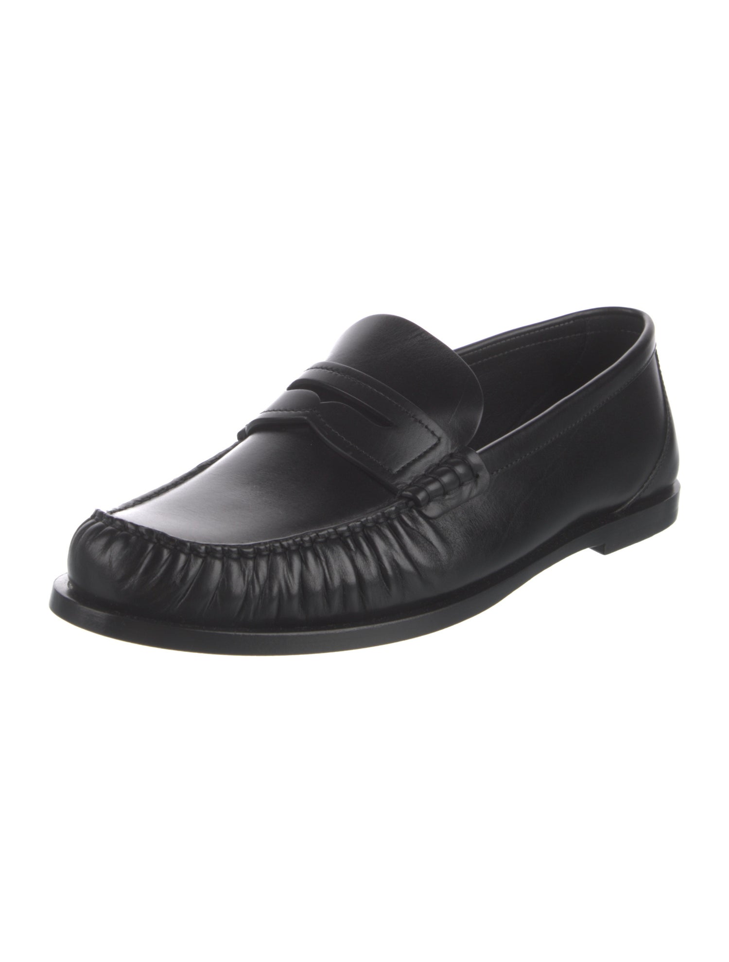 Saint Laurent Leather Dress Loafers
