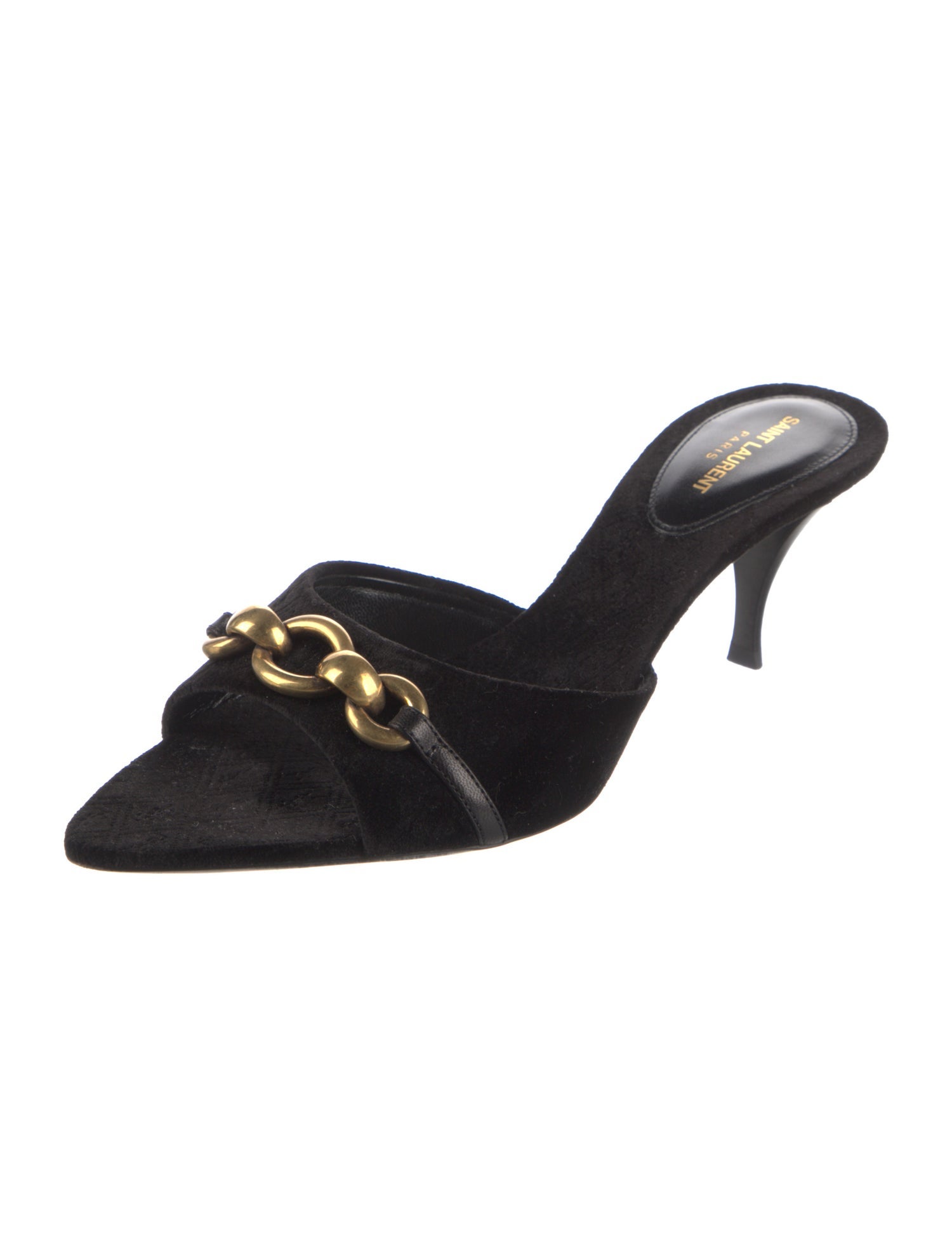 Saint Laurent Canvas Slides