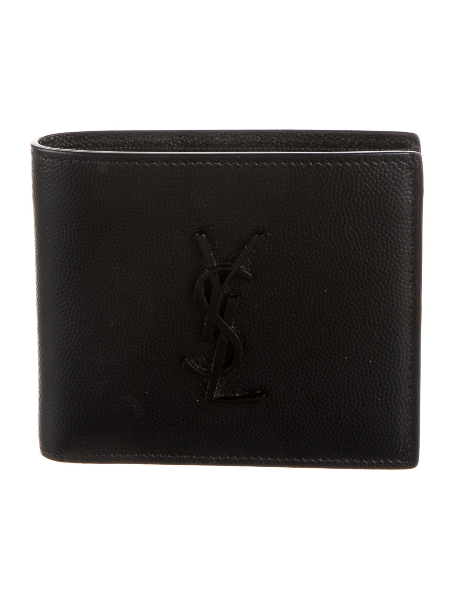 Saint Laurent Signature Logo Leather Bifold Wallet
