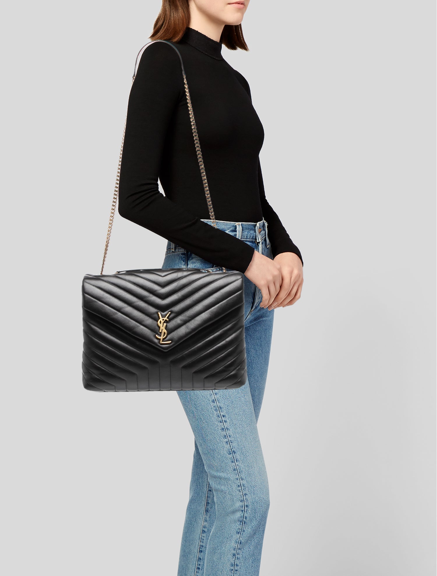 Saint Laurent Leather LouLou Large