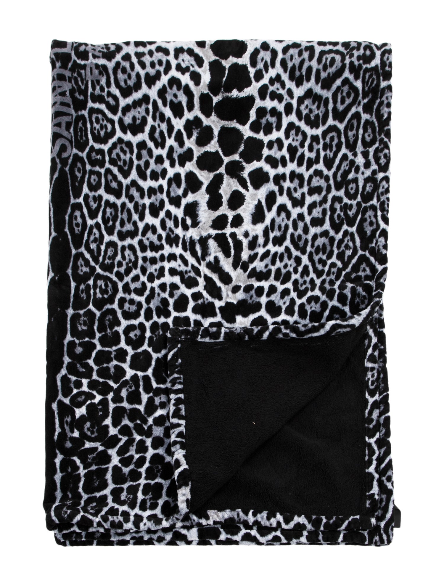 Saint Laurent Leopard beach towel