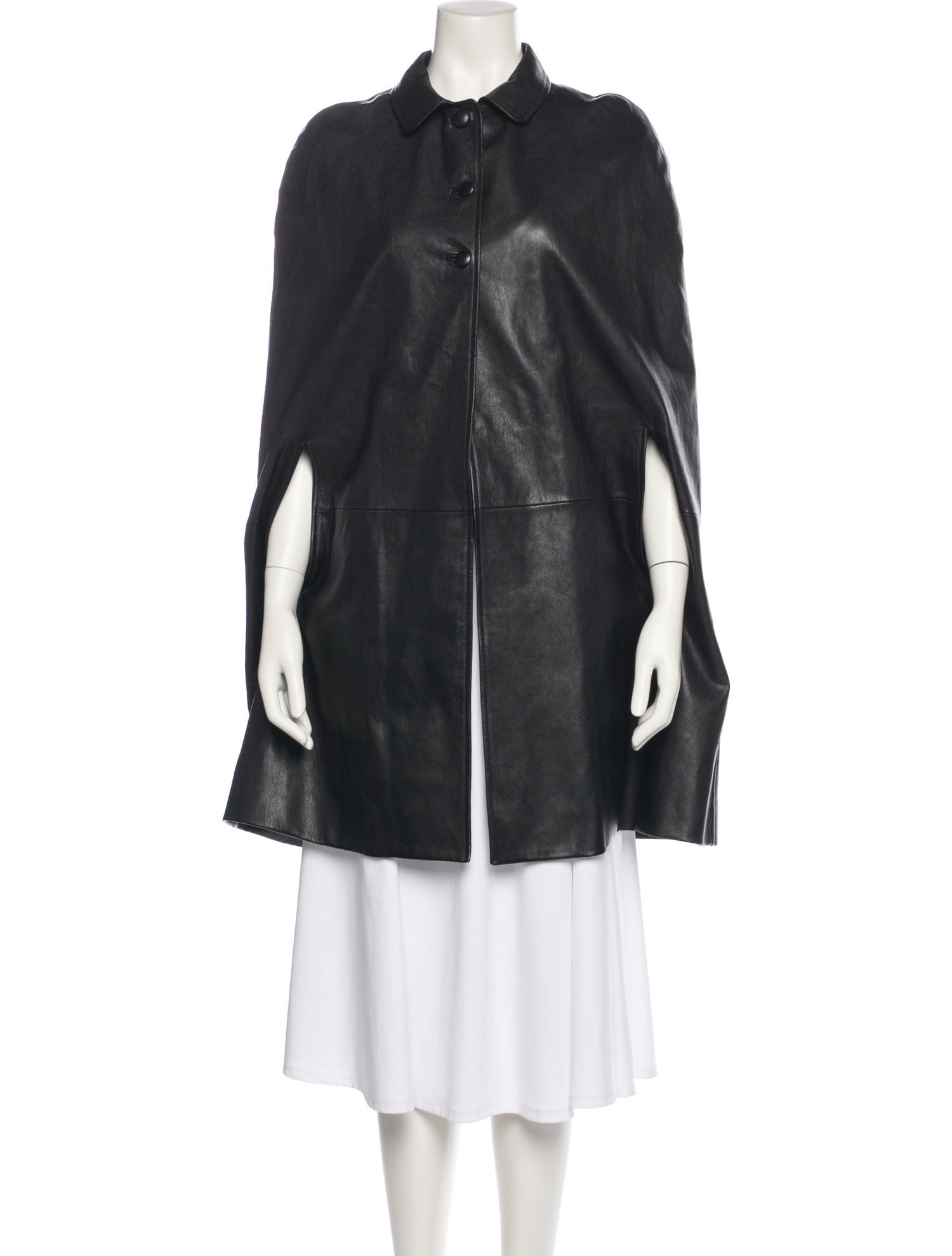 Saint Laurent Leather Coat