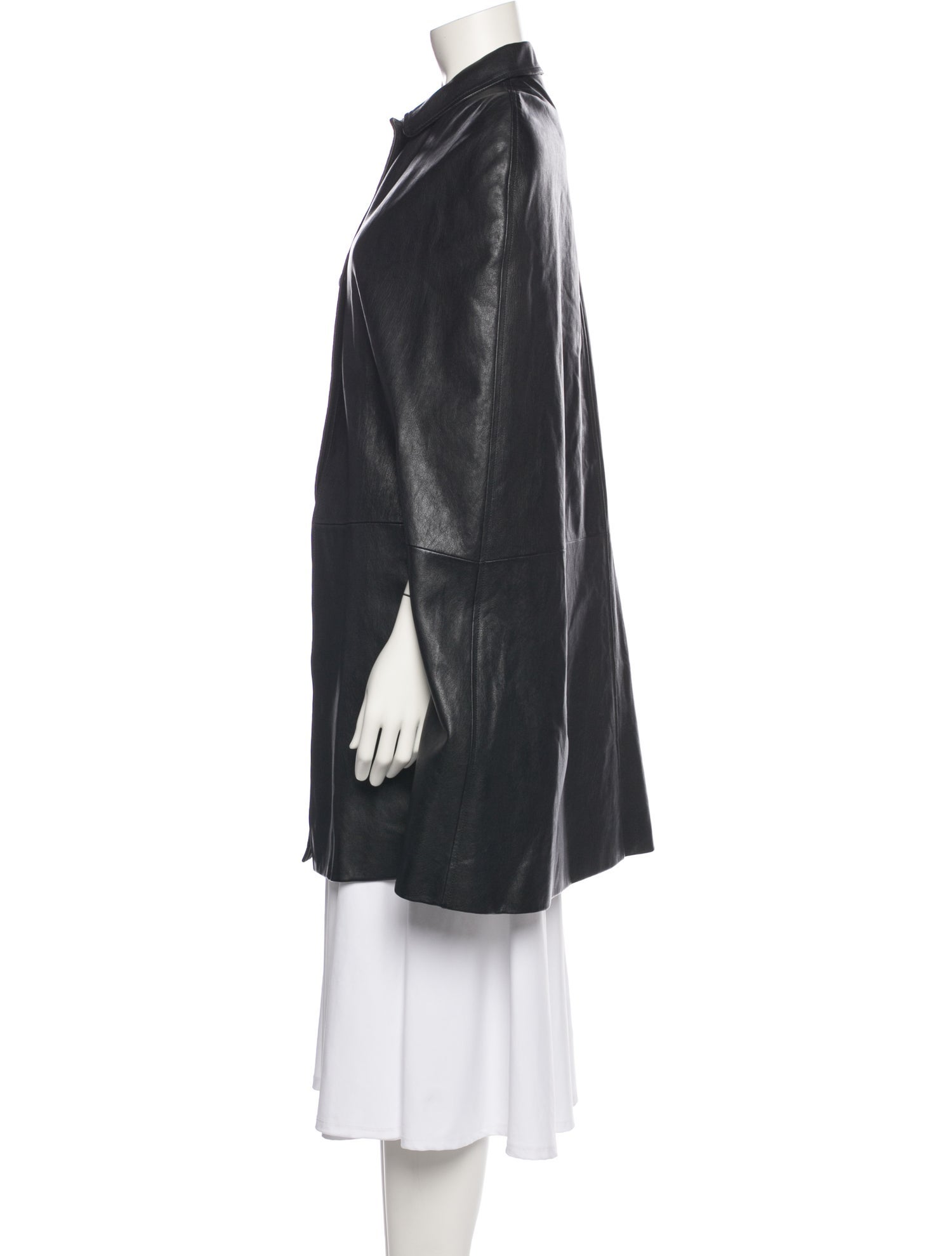 Saint Laurent Leather Coat