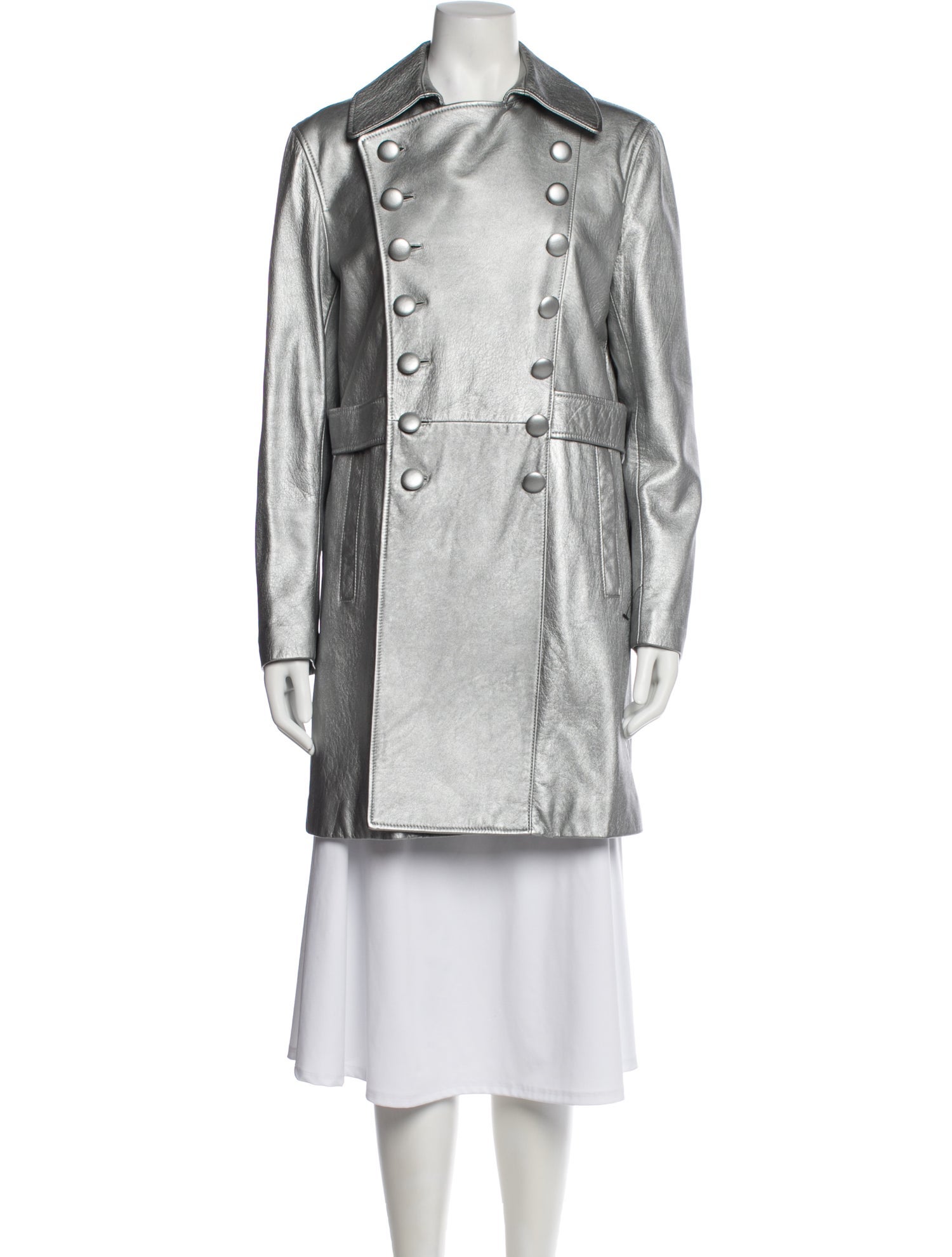 Saint Laurent Lamb Leather Coat