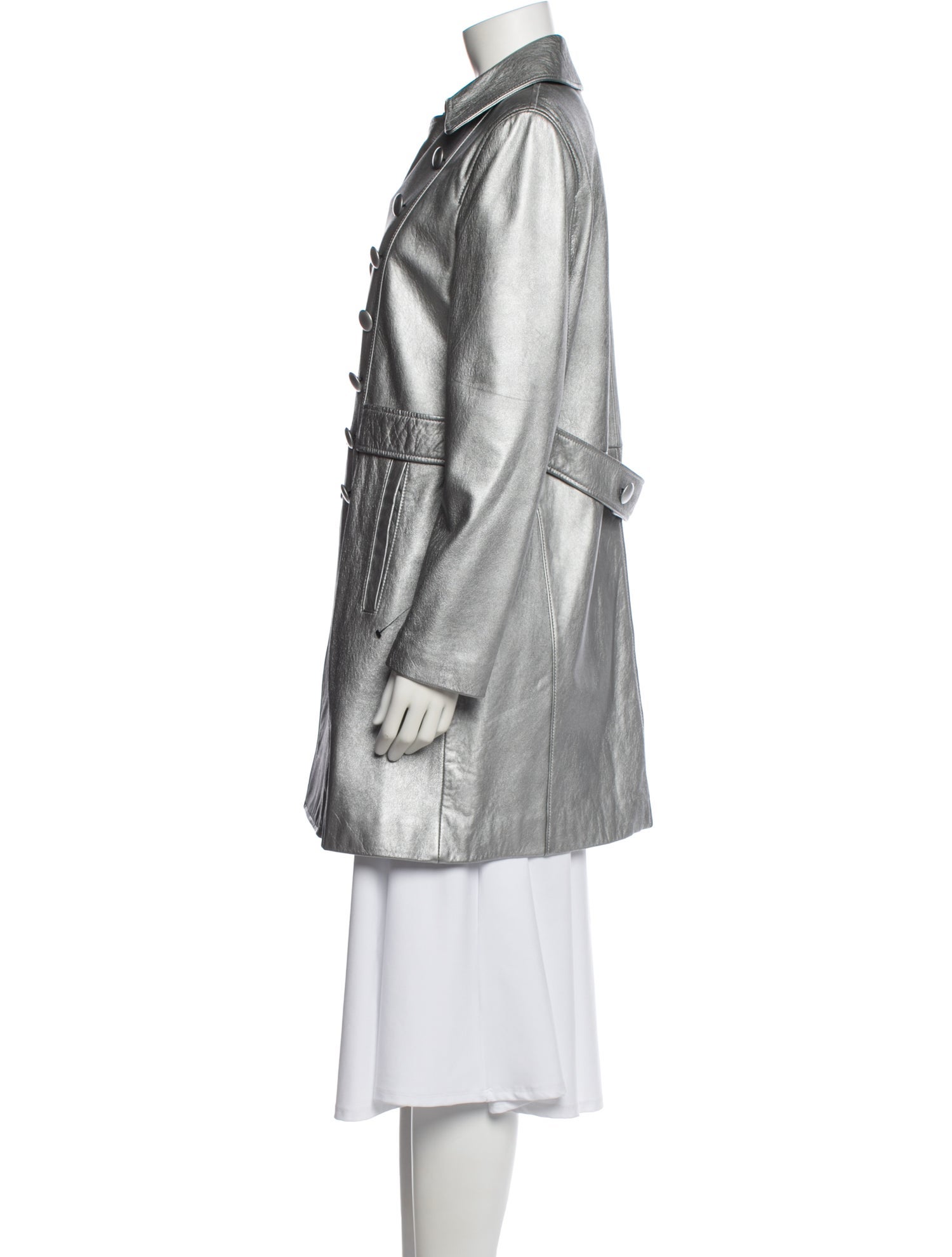 Saint Laurent Lamb Leather Coat