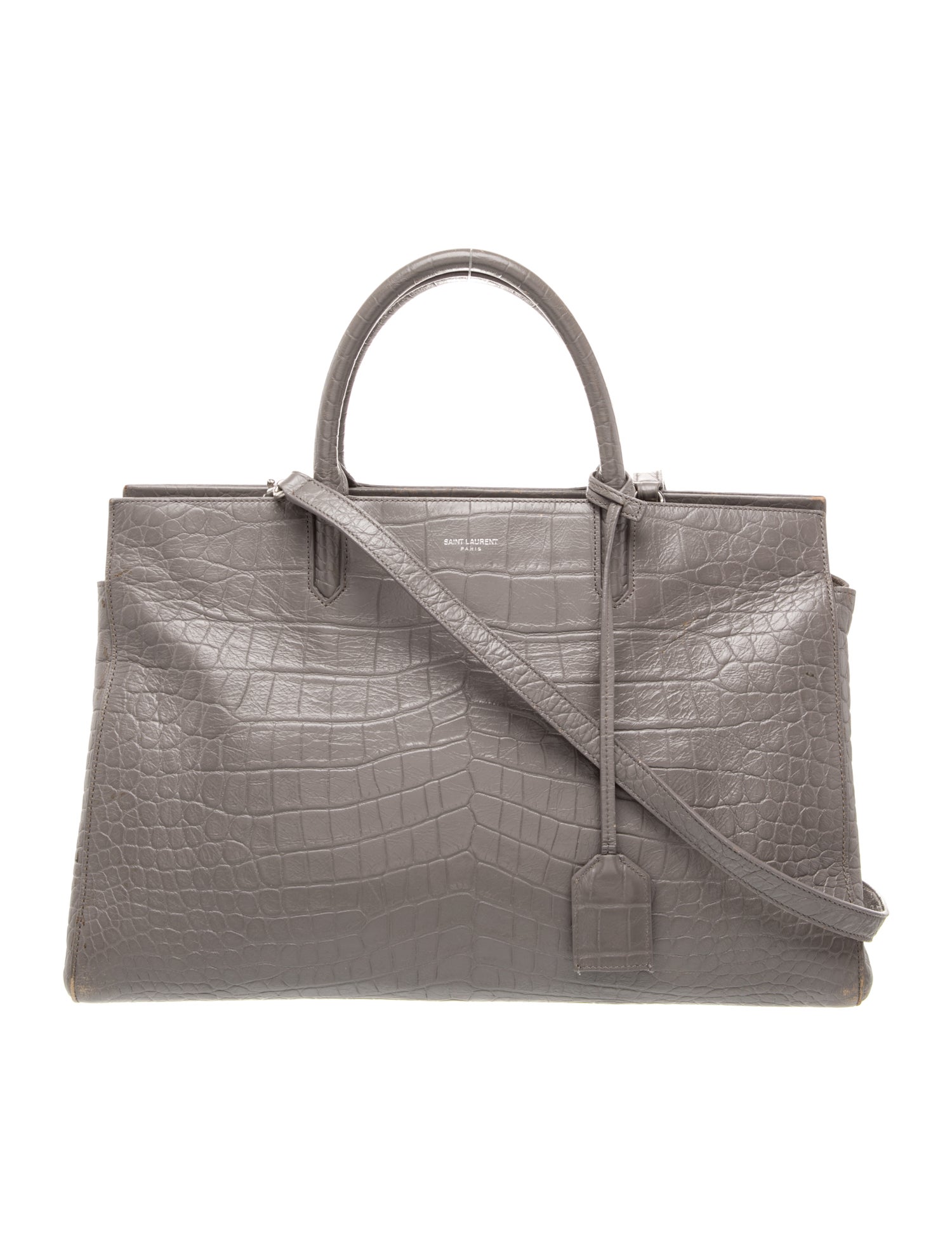 Saint Laurent Embossed Leather Rive Gauche