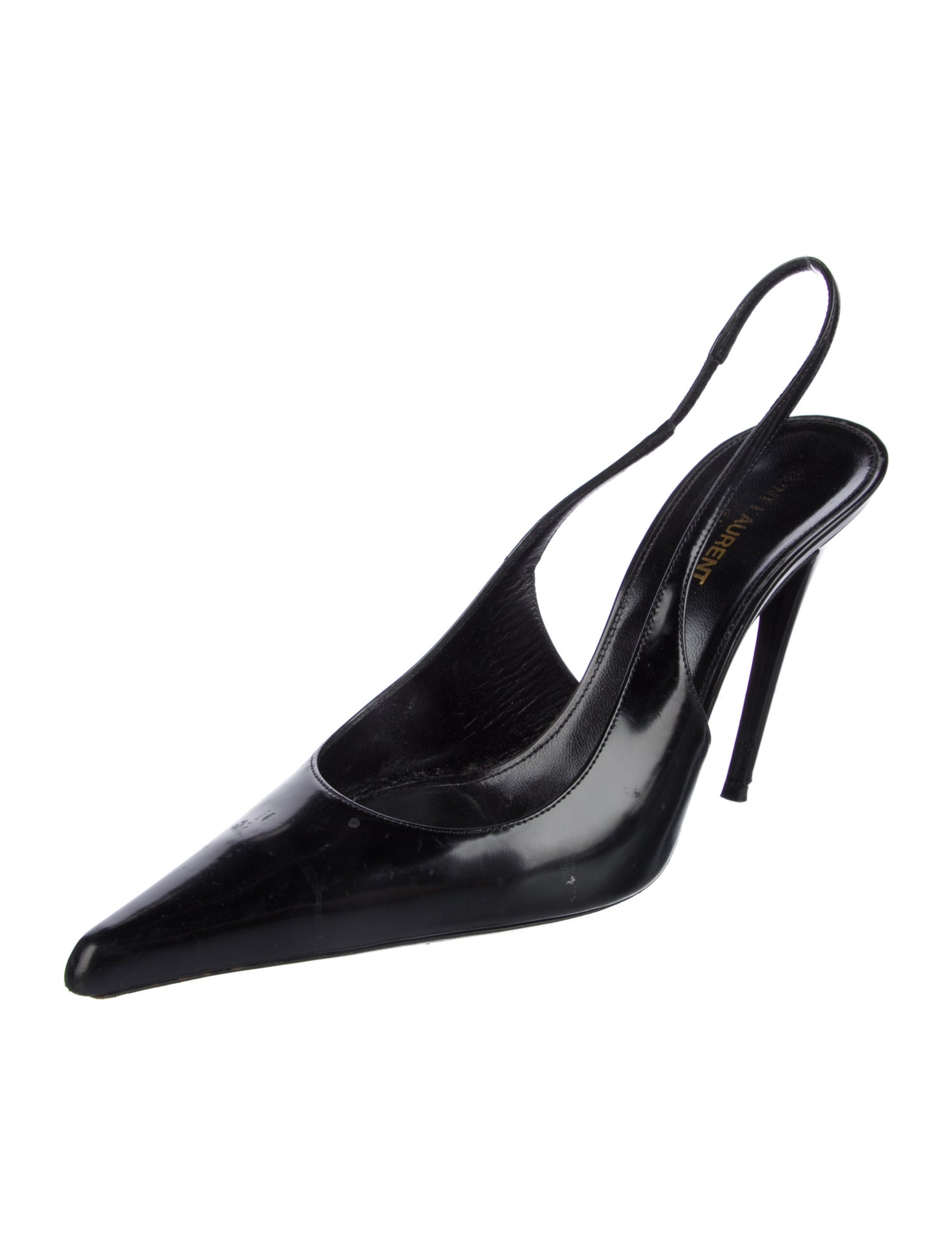 Patent Leather Slingback Pumps