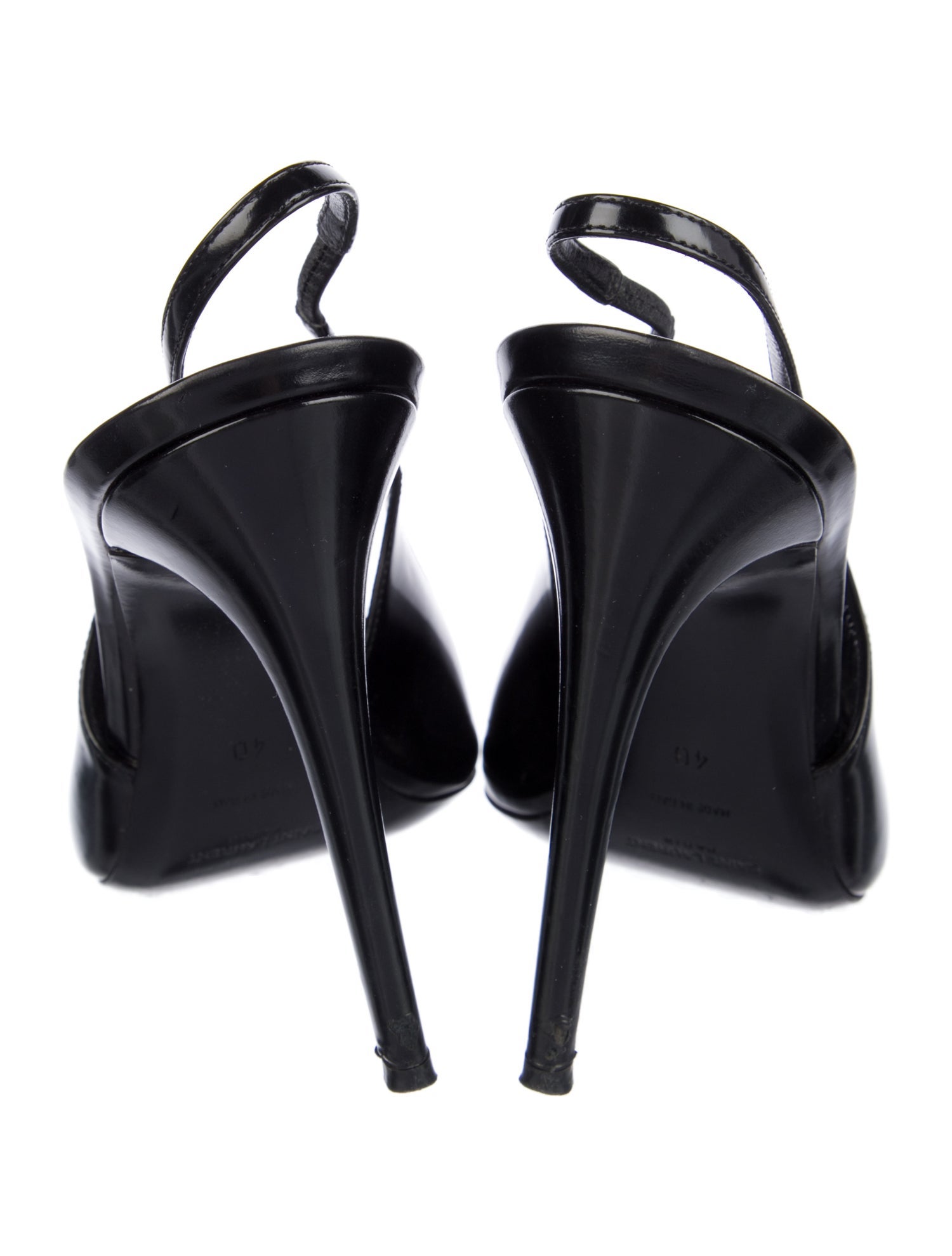 Patent Leather Slingback Pumps