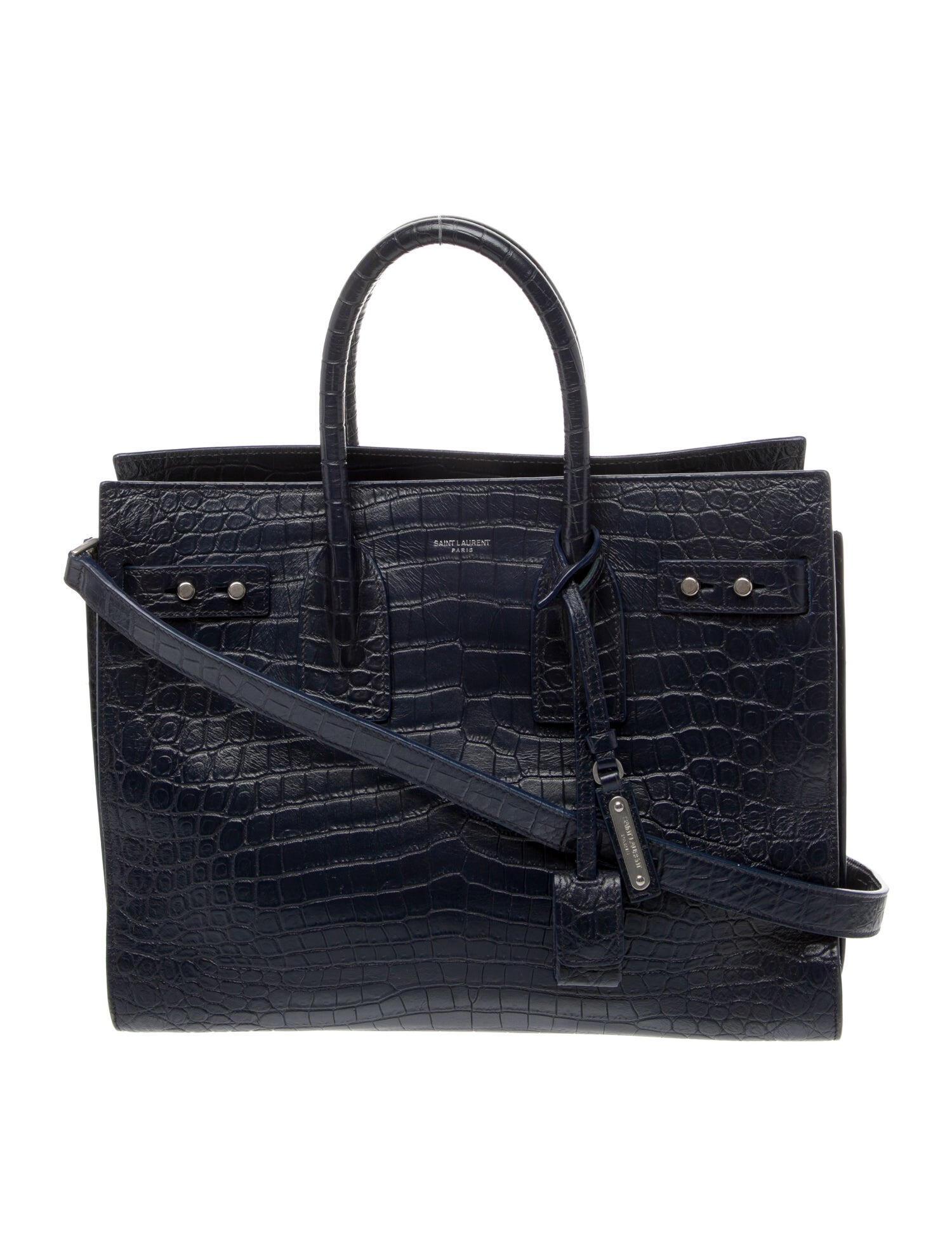 Saint Laurent Embossed Leather Sac De Jour Small