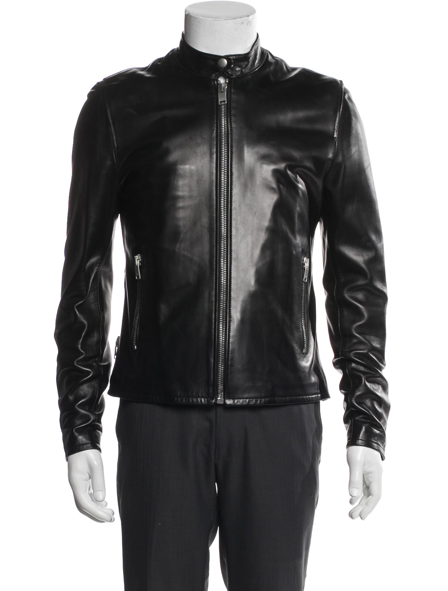 Saint Laurent 2013 Lambskin Moto Jacket