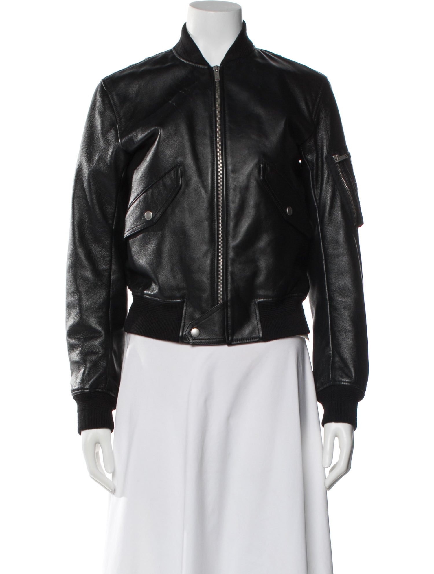 Saint Laurent 2021 Lambskin Bomber Jacket