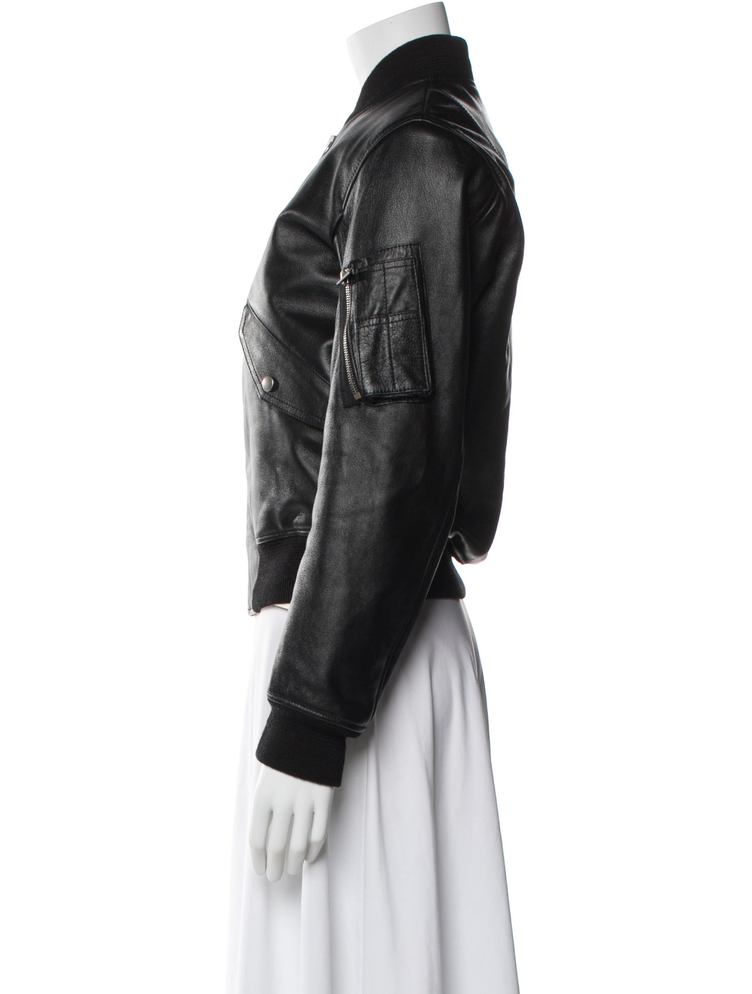 Saint Laurent 2021 Lambskin Bomber Jacket