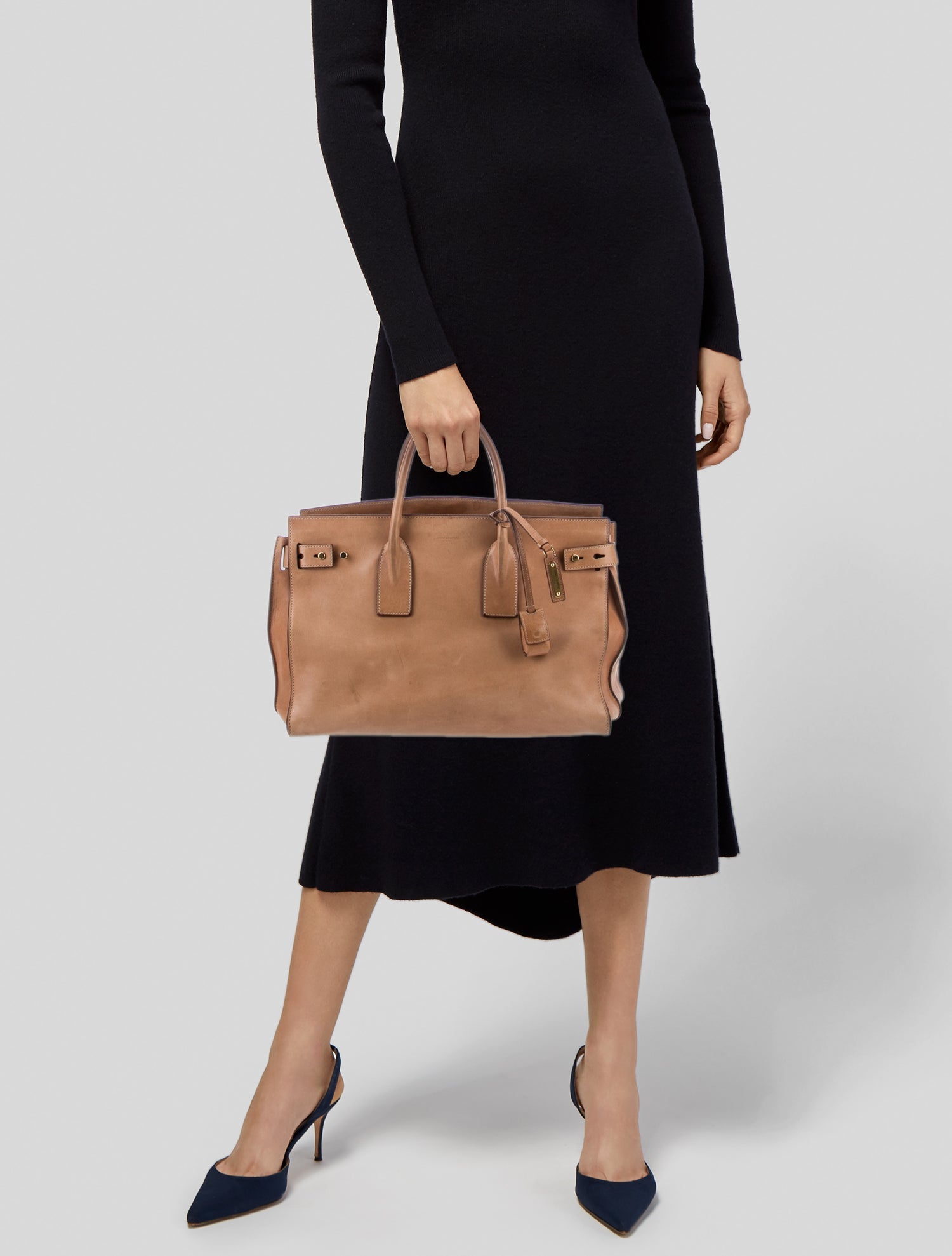 Saint Laurent Leather Sac De Jour