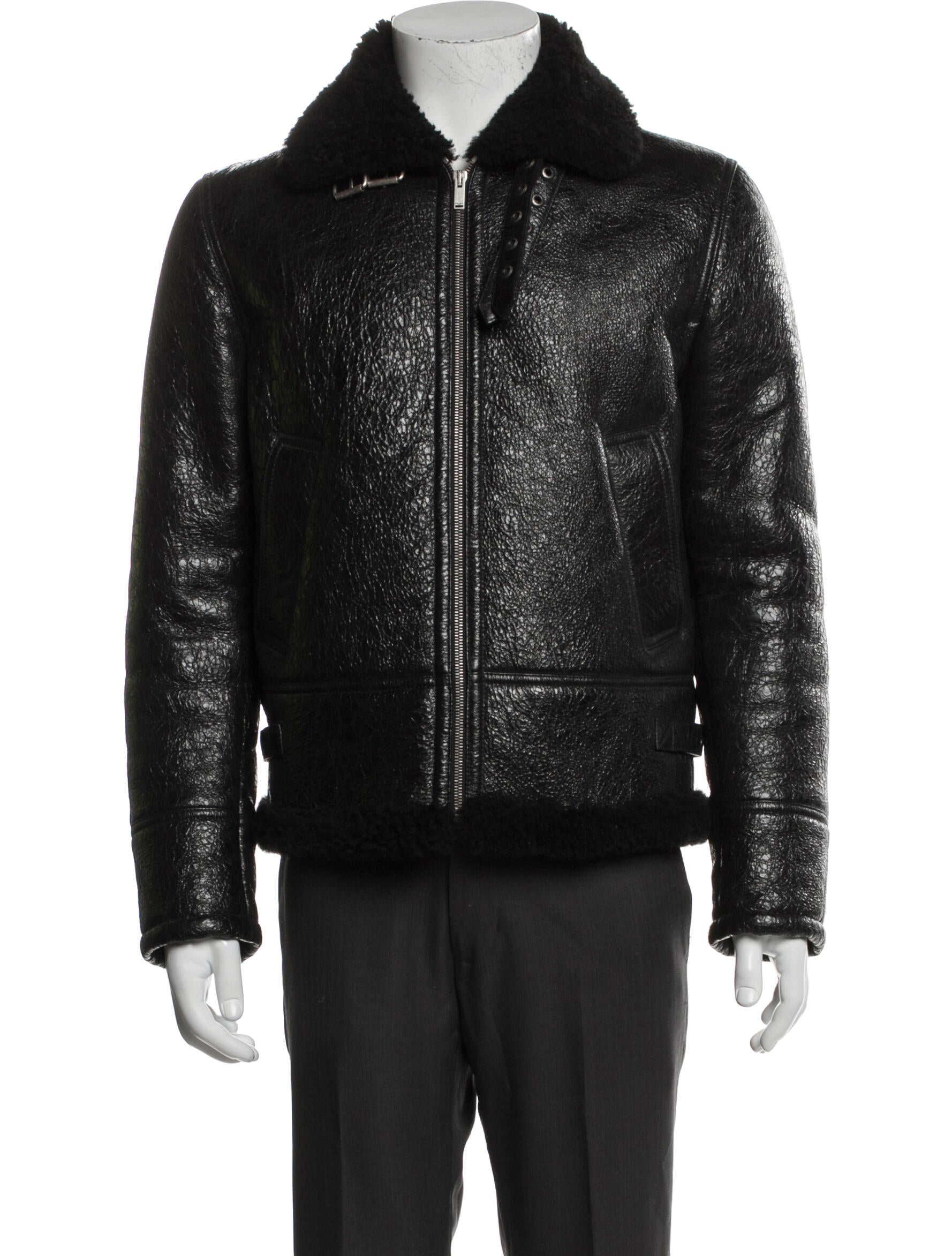 Saint Laurent 2020 Shearling Moto Jacket