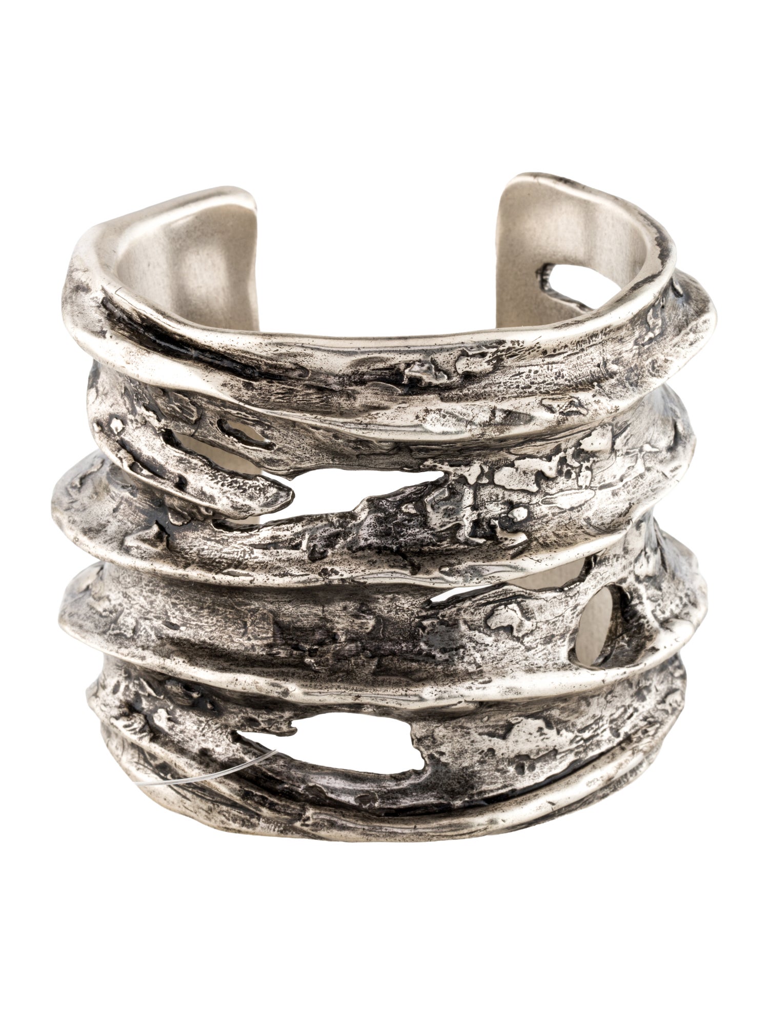 Saint Laurent "Tornado Crater" Cuff Bracelet