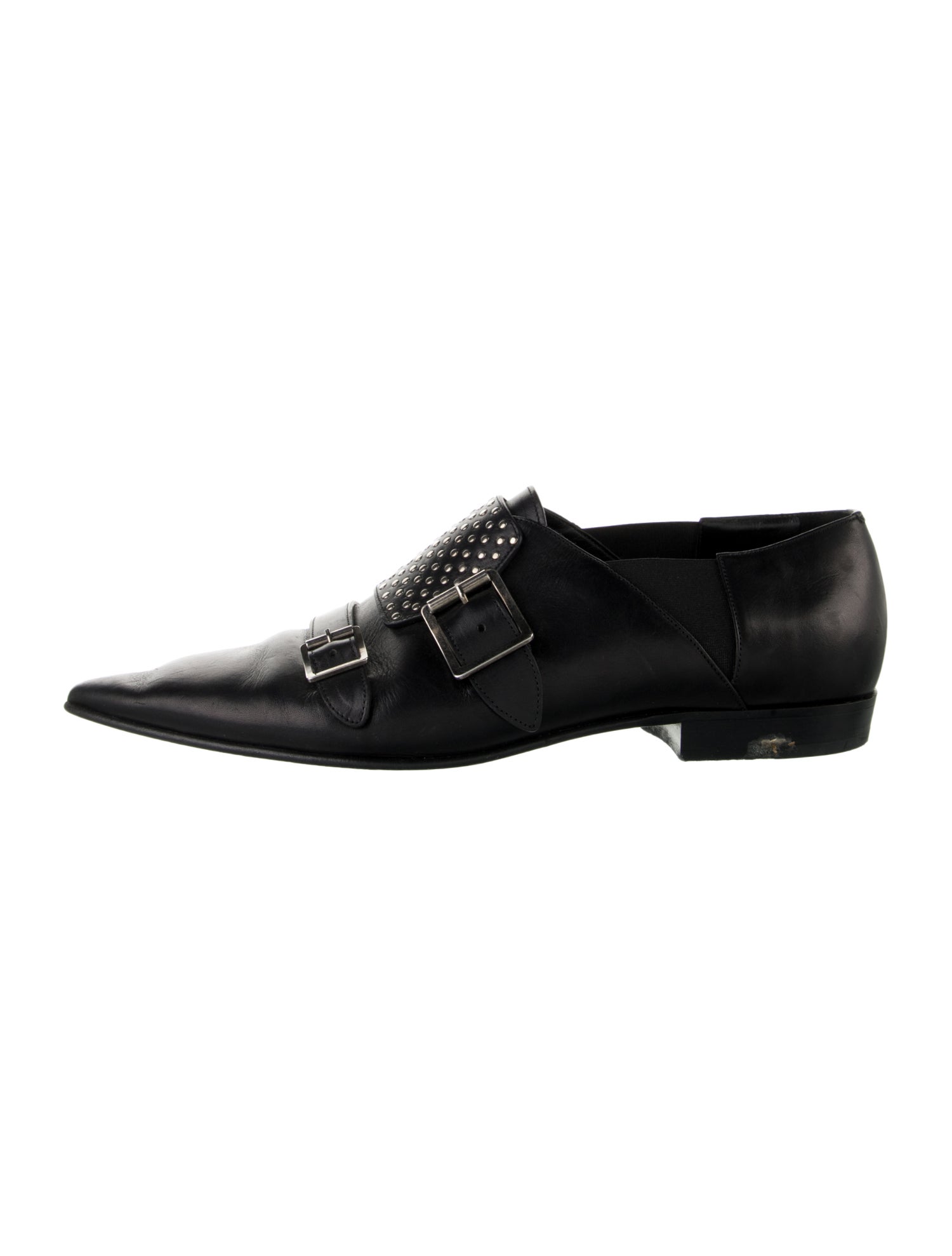 Saint Laurent Leather Monk Straps