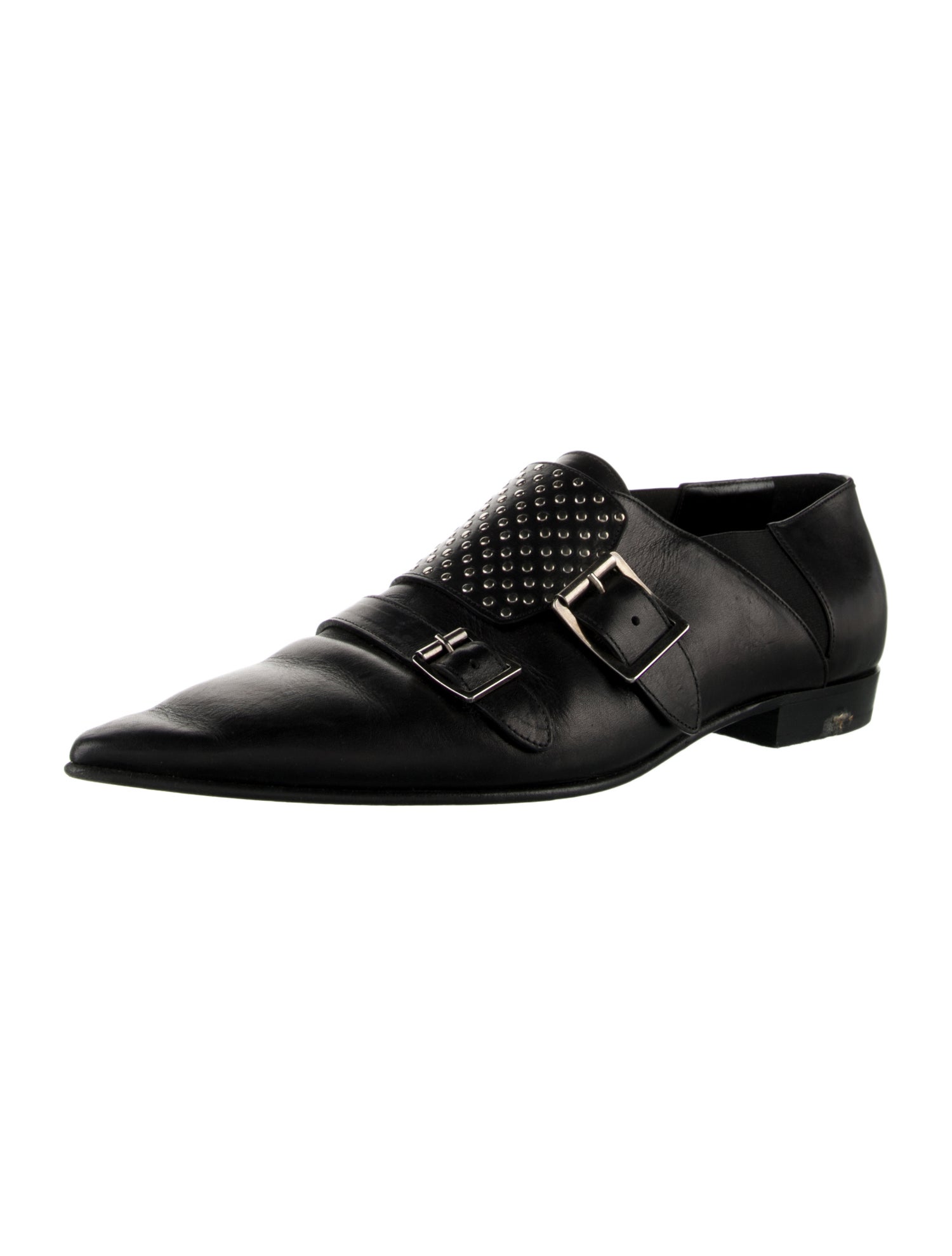 Saint Laurent Leather Monk Straps