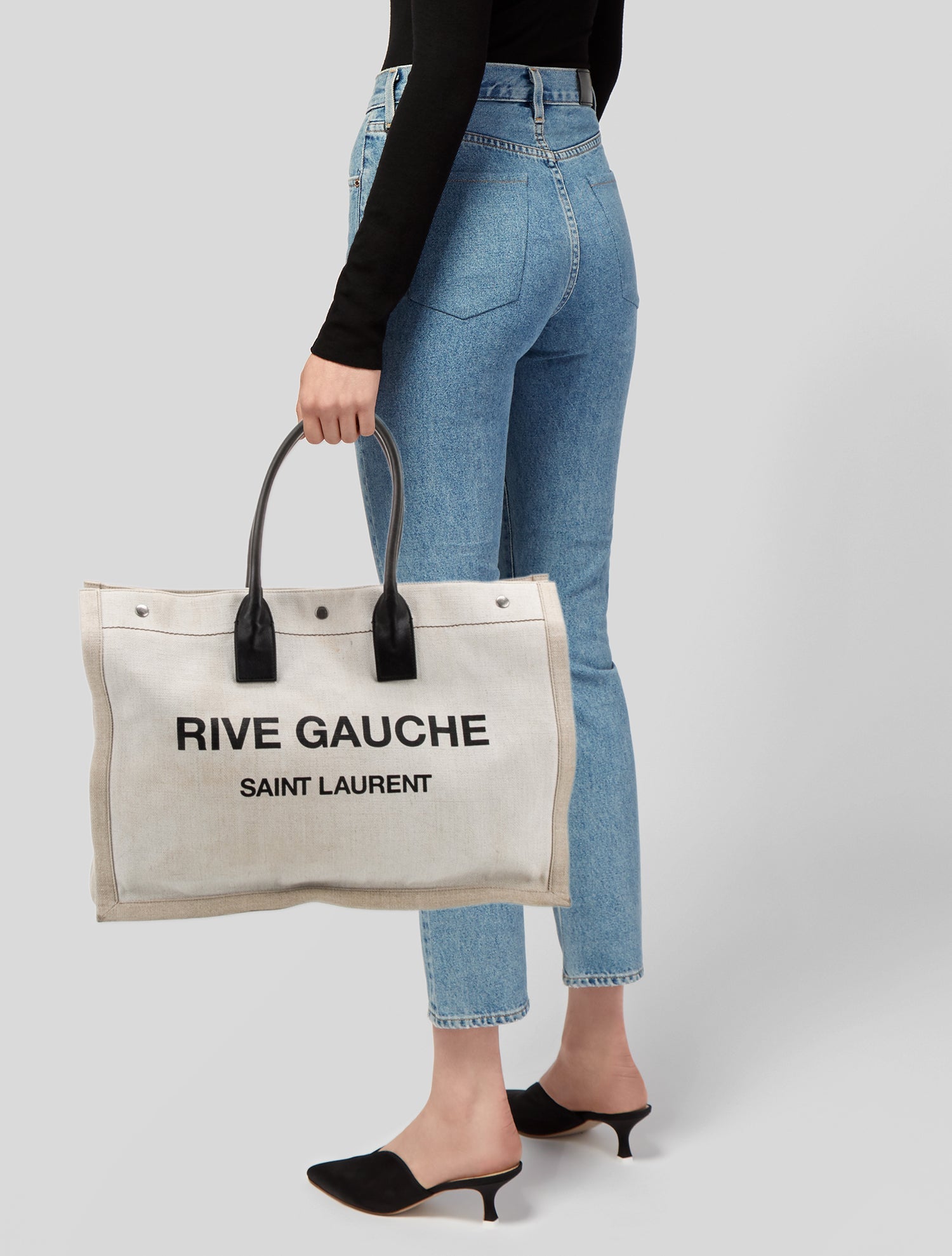 Yves Saint Laurent Rive Gauche Canvas Saint Laurent Rive Gauche