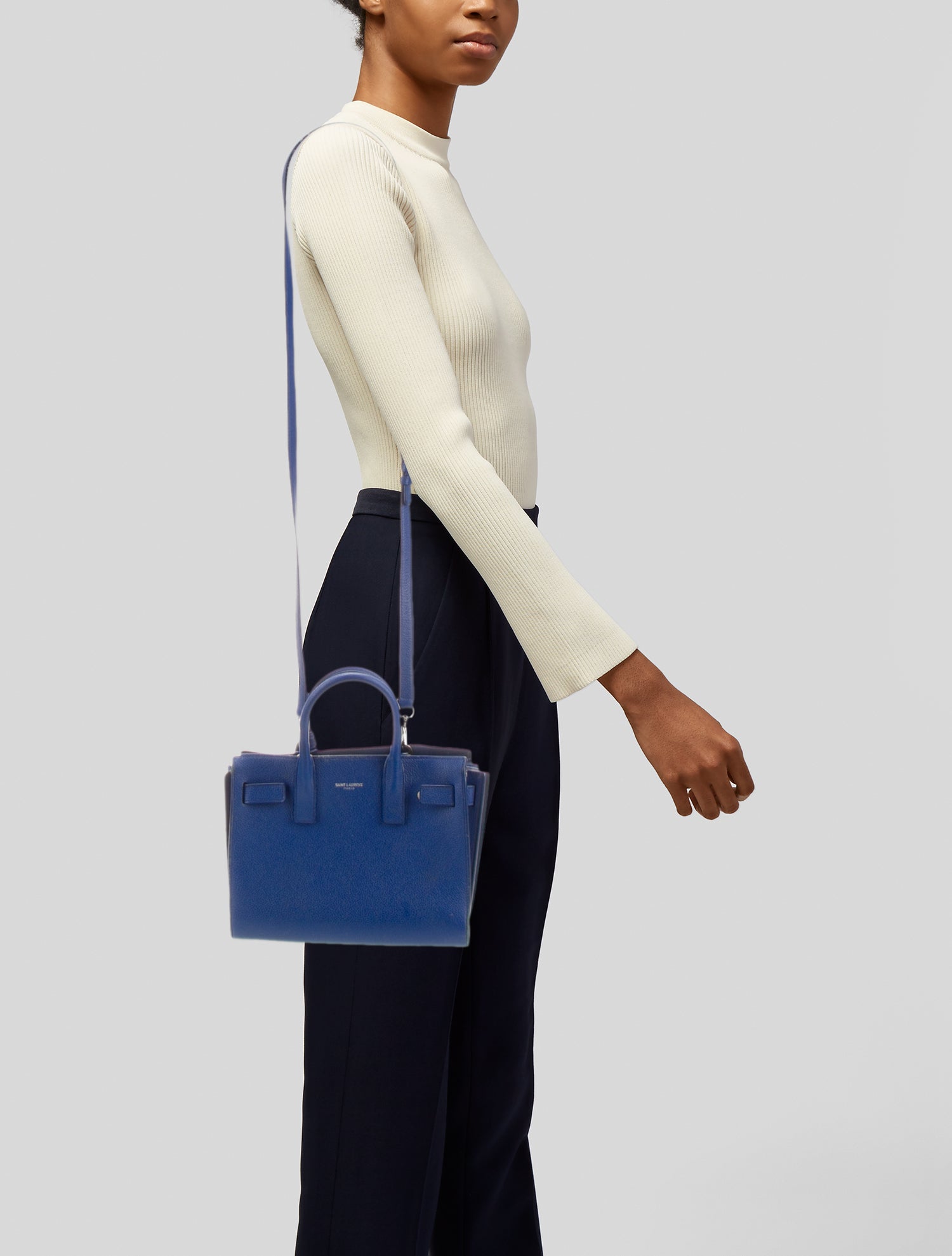 Saint Laurent Leather Sac De Jour Nano