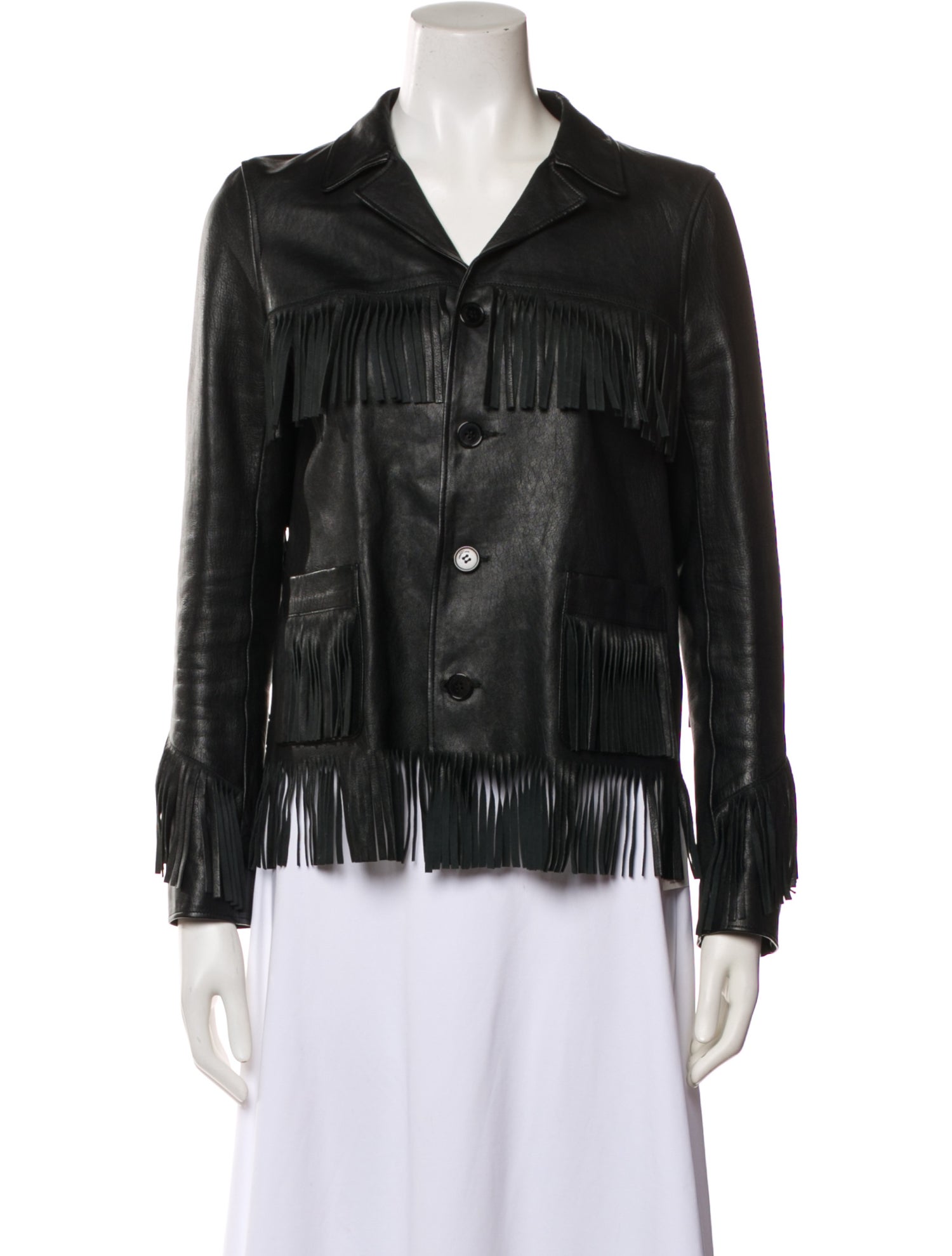 Saint Laurent Leather Blazer