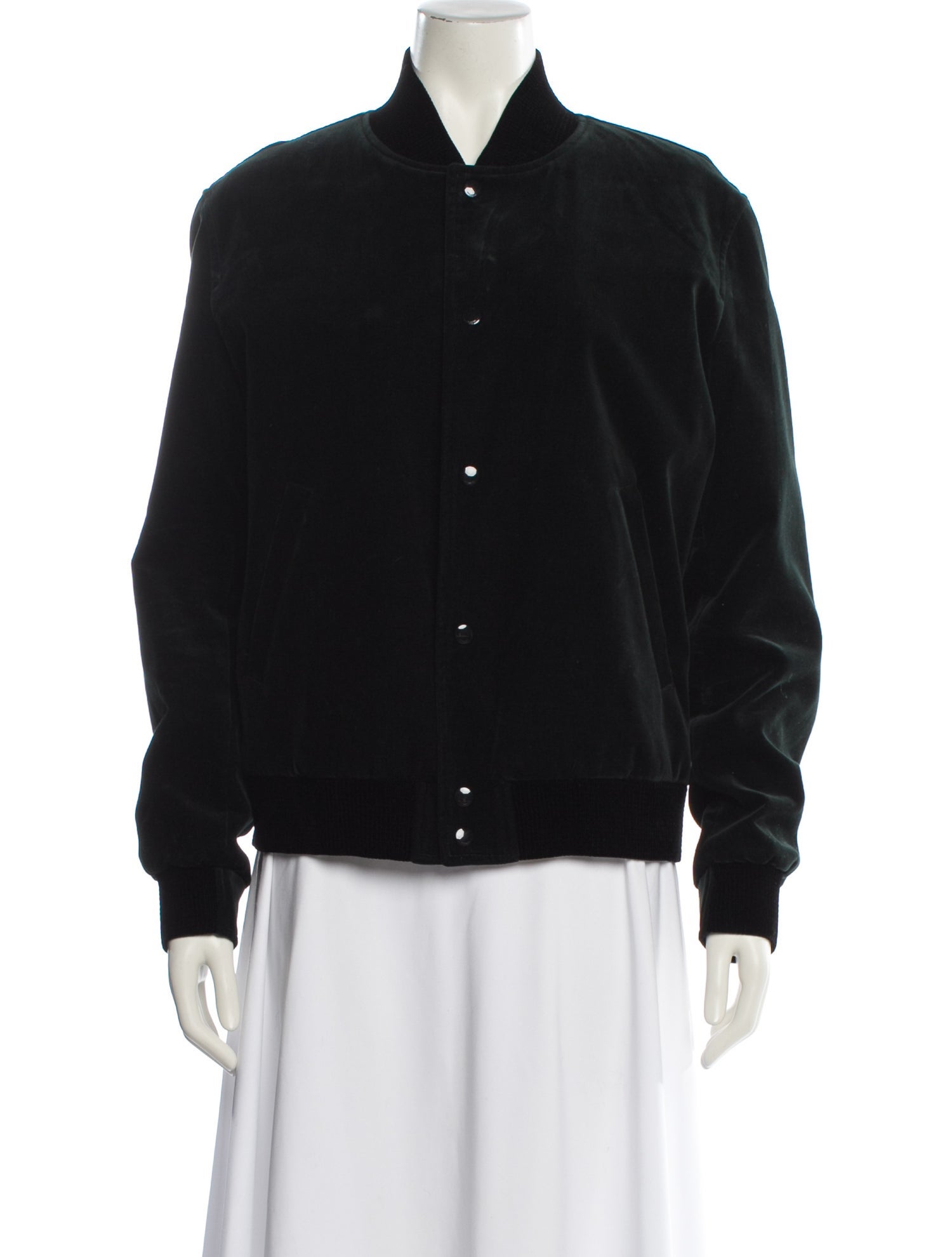 Saint Laurent 2022 Velvet Bomber Jacket