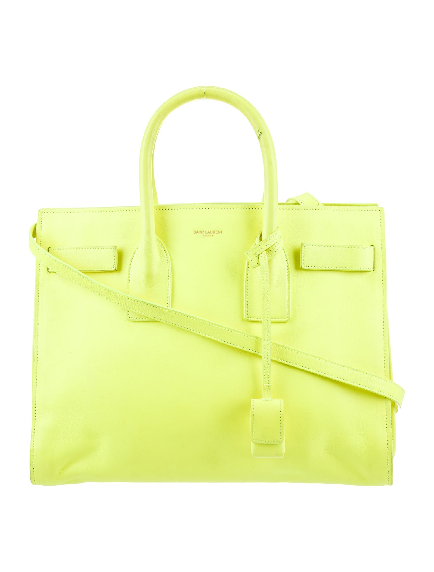 Saint Laurent Leather Sac De Jour Small