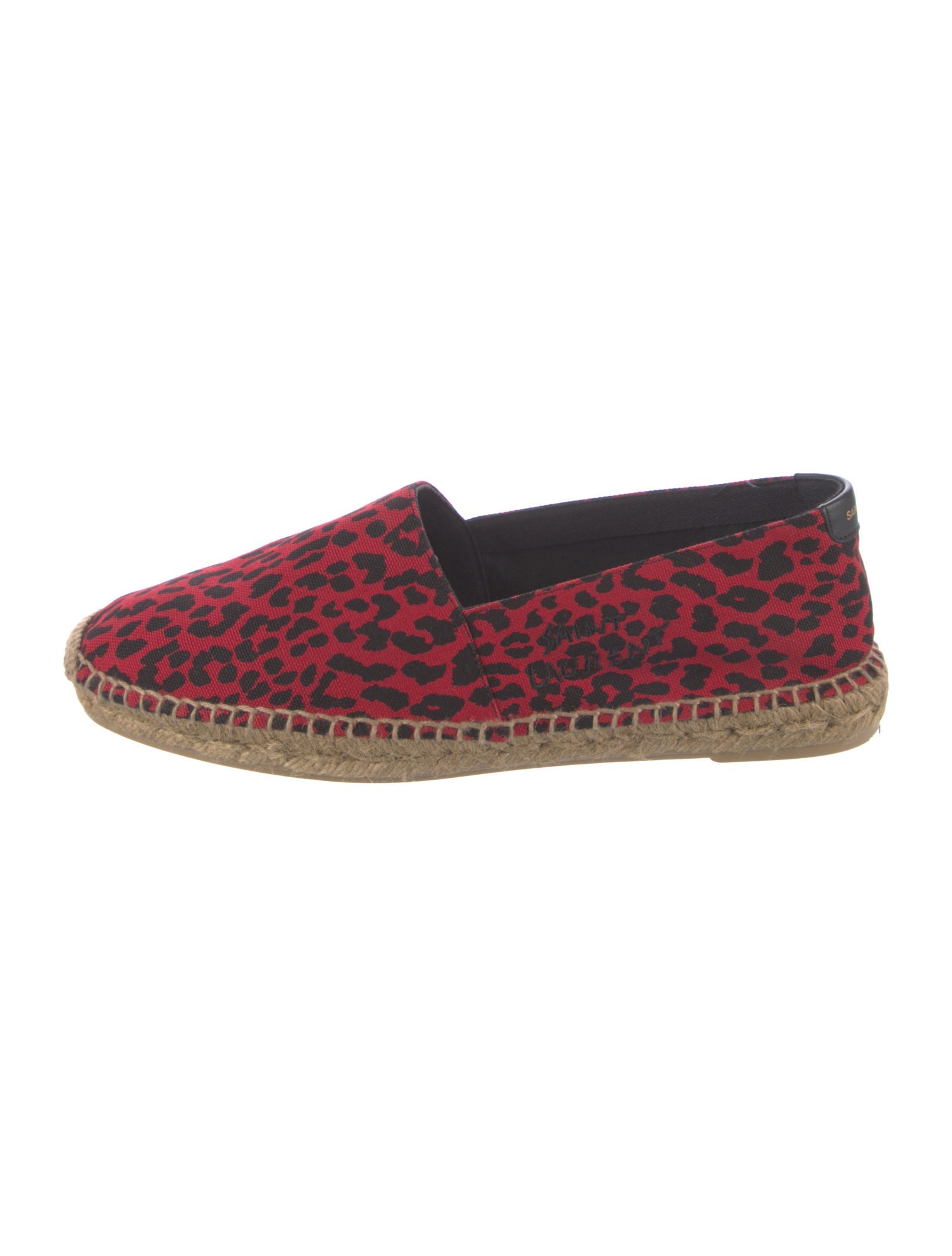 Saint Laurent Canvas Animal Print Espadrilles