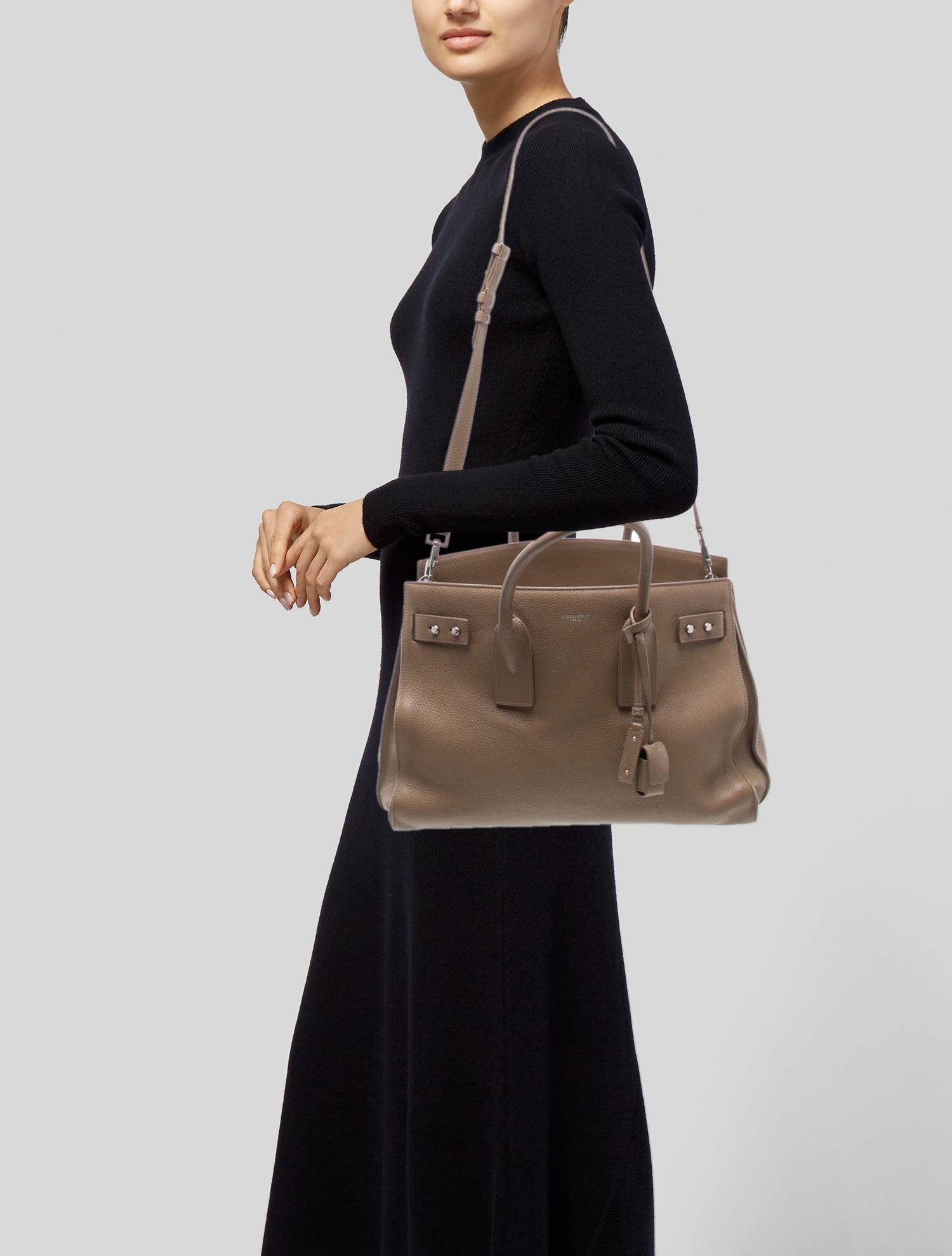 Saint Laurent Leather Sac De Jour