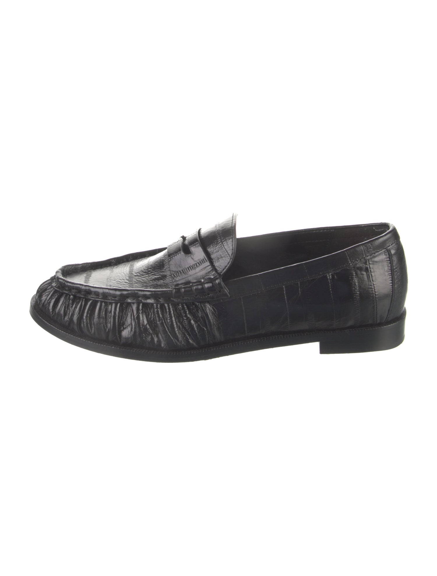 Saint Laurent Eel Skin Loafers