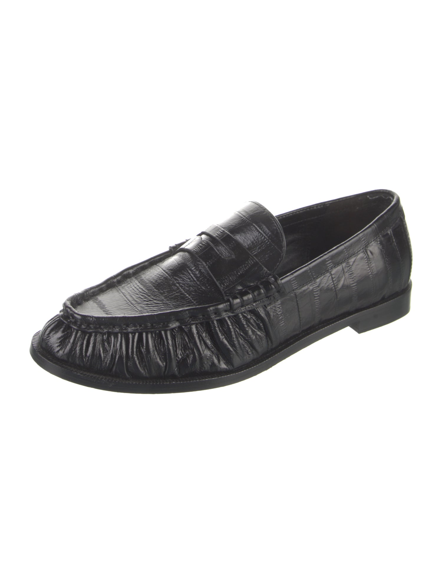 Saint Laurent Eel Skin Loafers