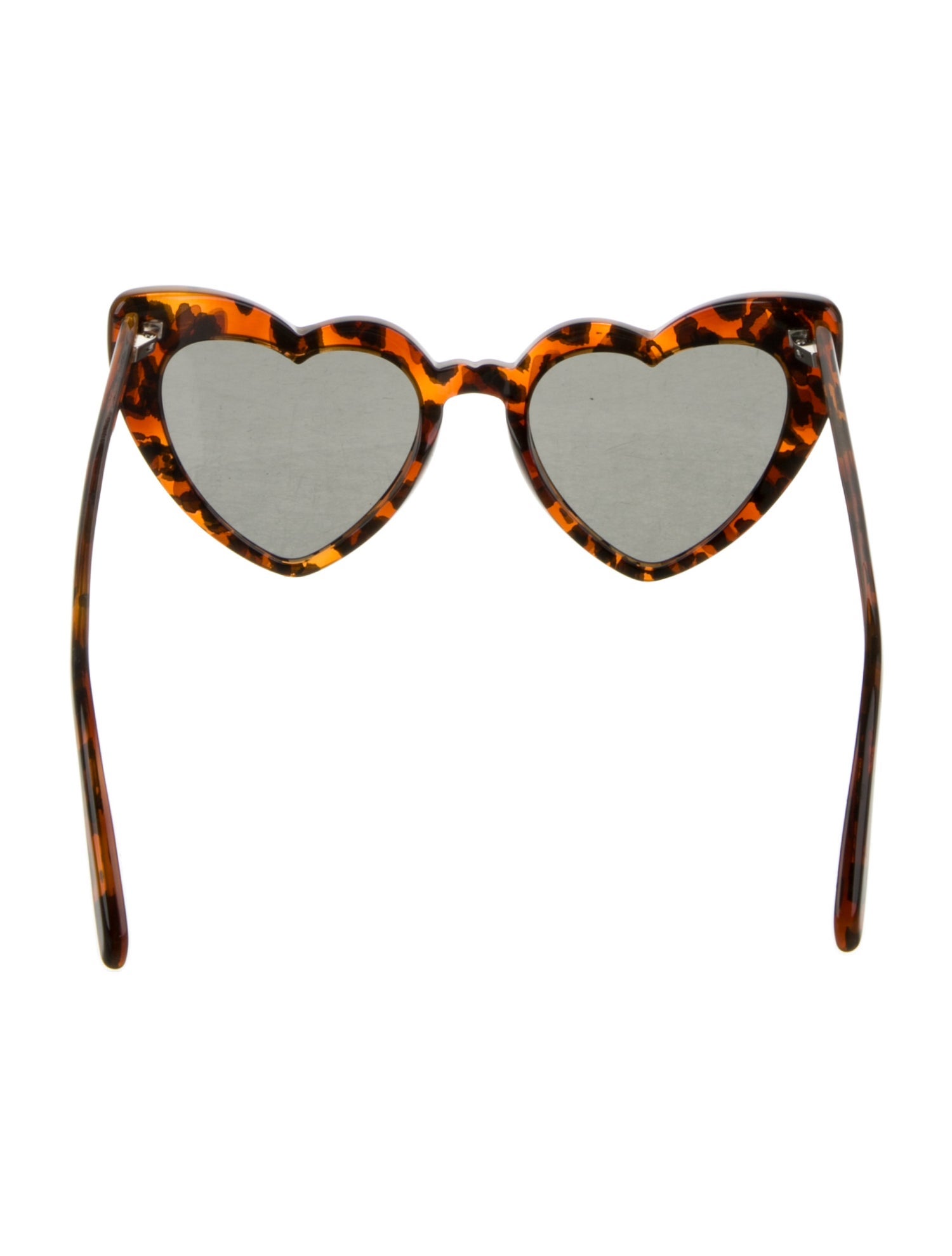 Saint Laurent Heart Mirrored Sunglasses