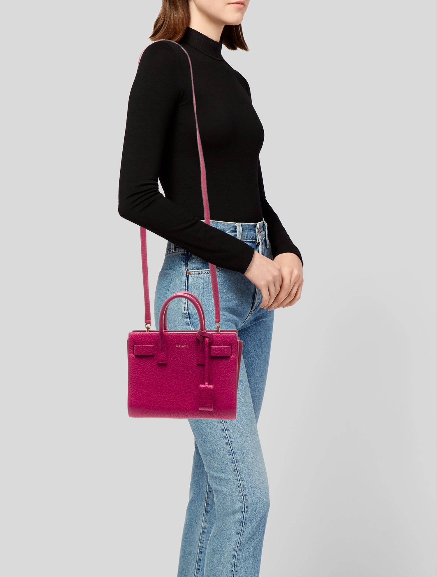 Saint Laurent Leather Sac De Jour