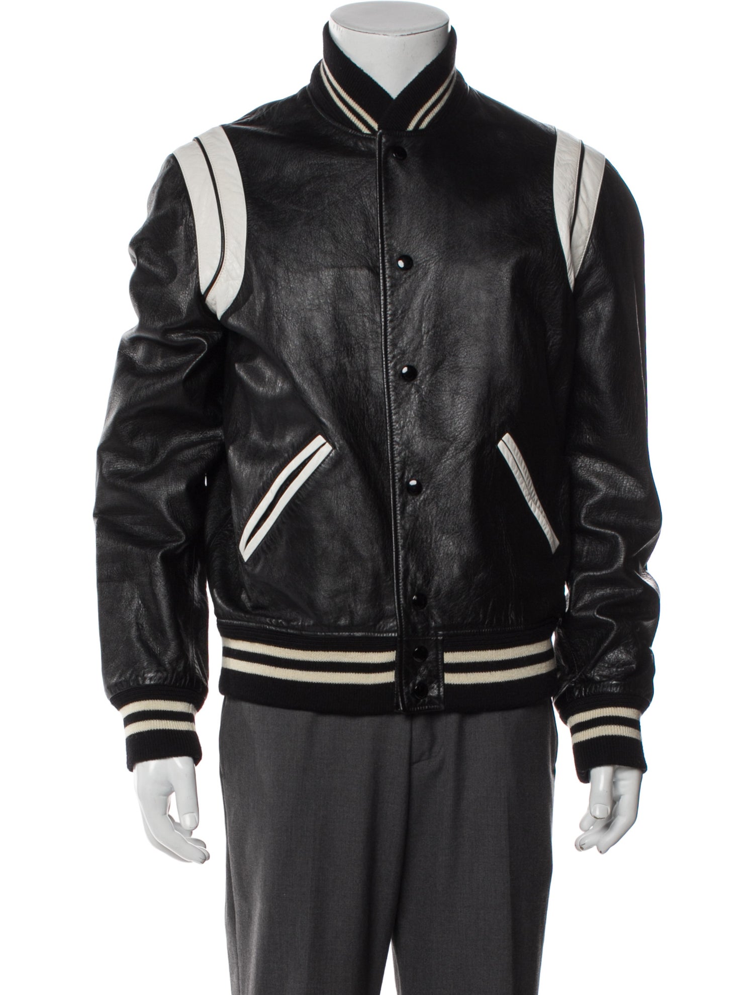 Saint Laurent 2016 Teddy Varsity Jacket