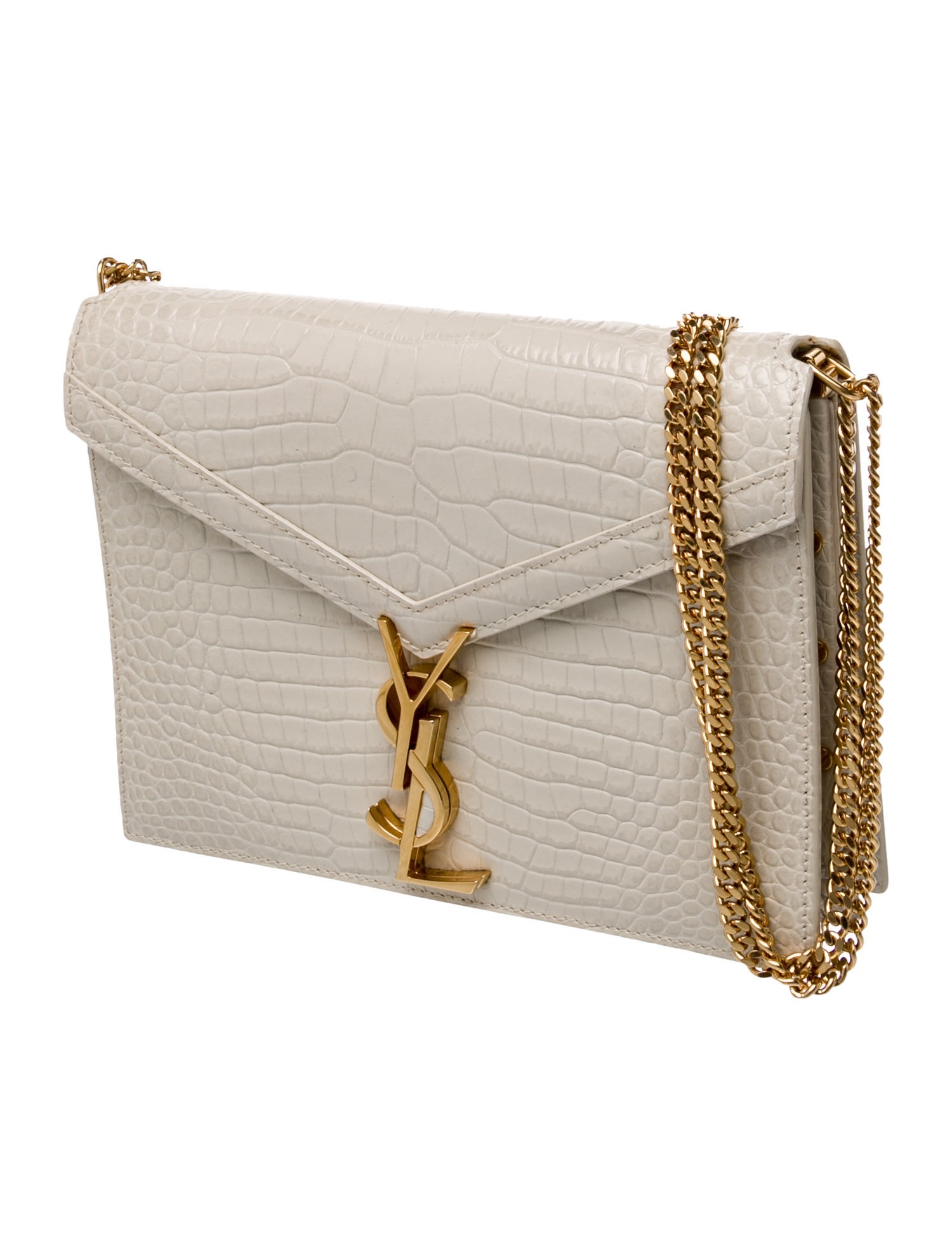 Saint Laurent Embossed Leather Cassandra