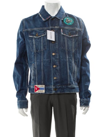 Saint Laurent 2017 Patterned Denim Jacket