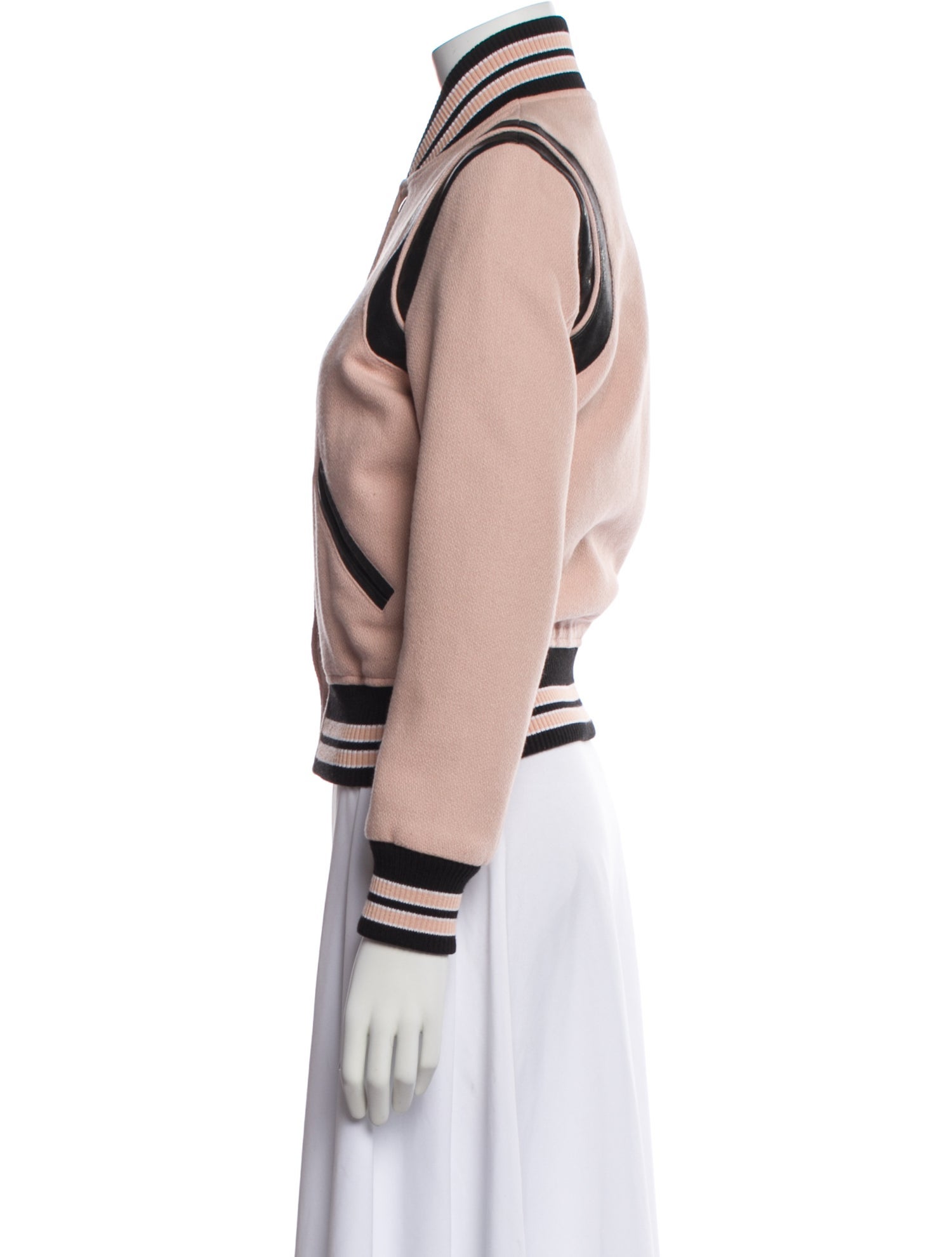 Saint Laurent Virgin Wool Printed Bomber Jacket