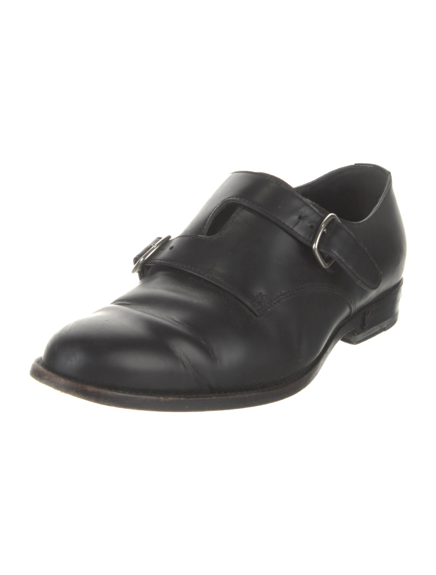 Saint Laurent Leather Monk Straps