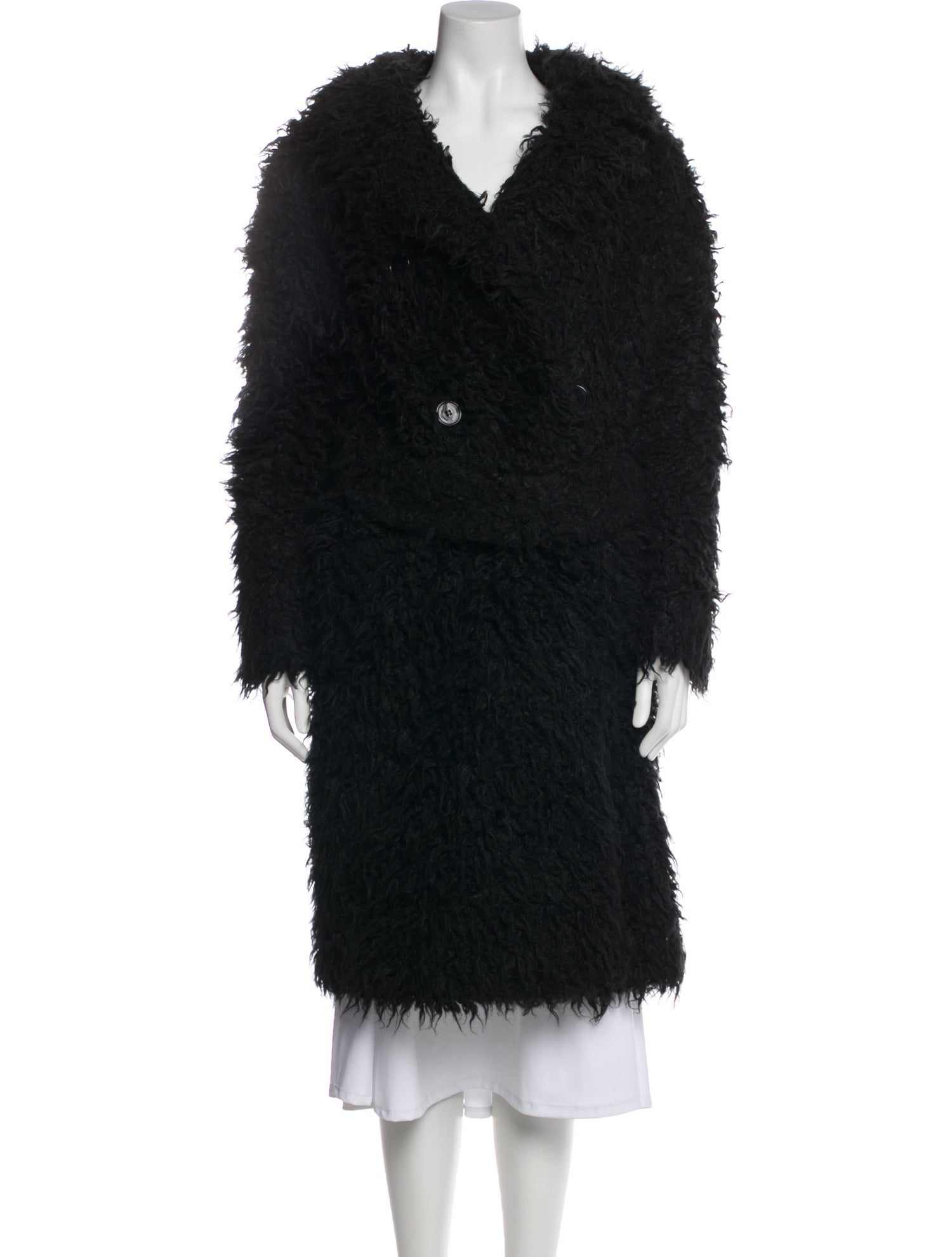 Saint Laurent Faux Fur Coat