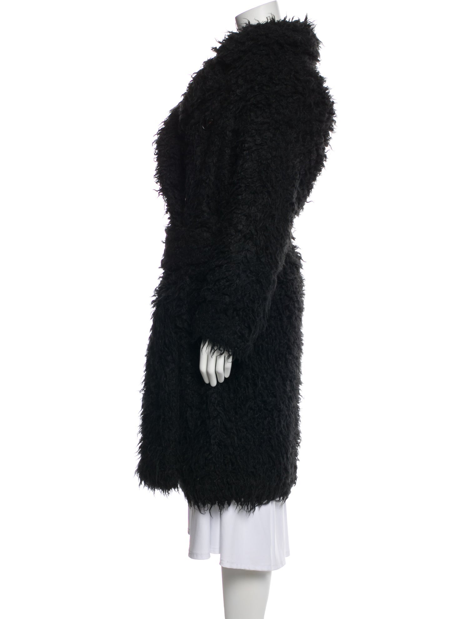Saint Laurent Faux Fur Coat