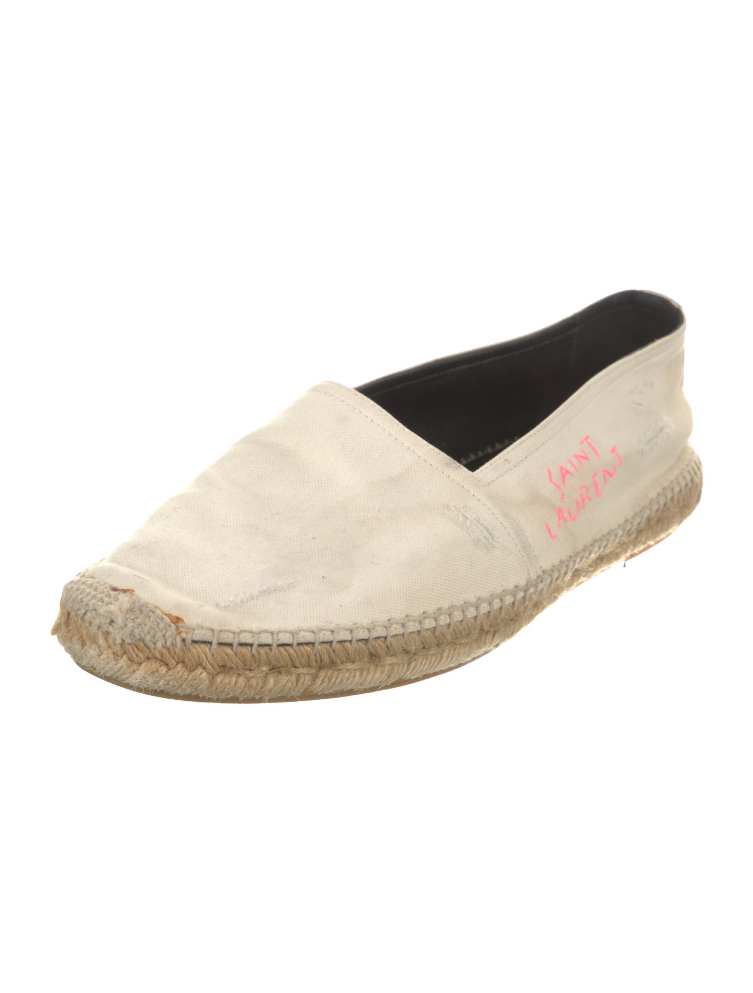 Saint Laurent Canvas Graphic Print Espadrilles