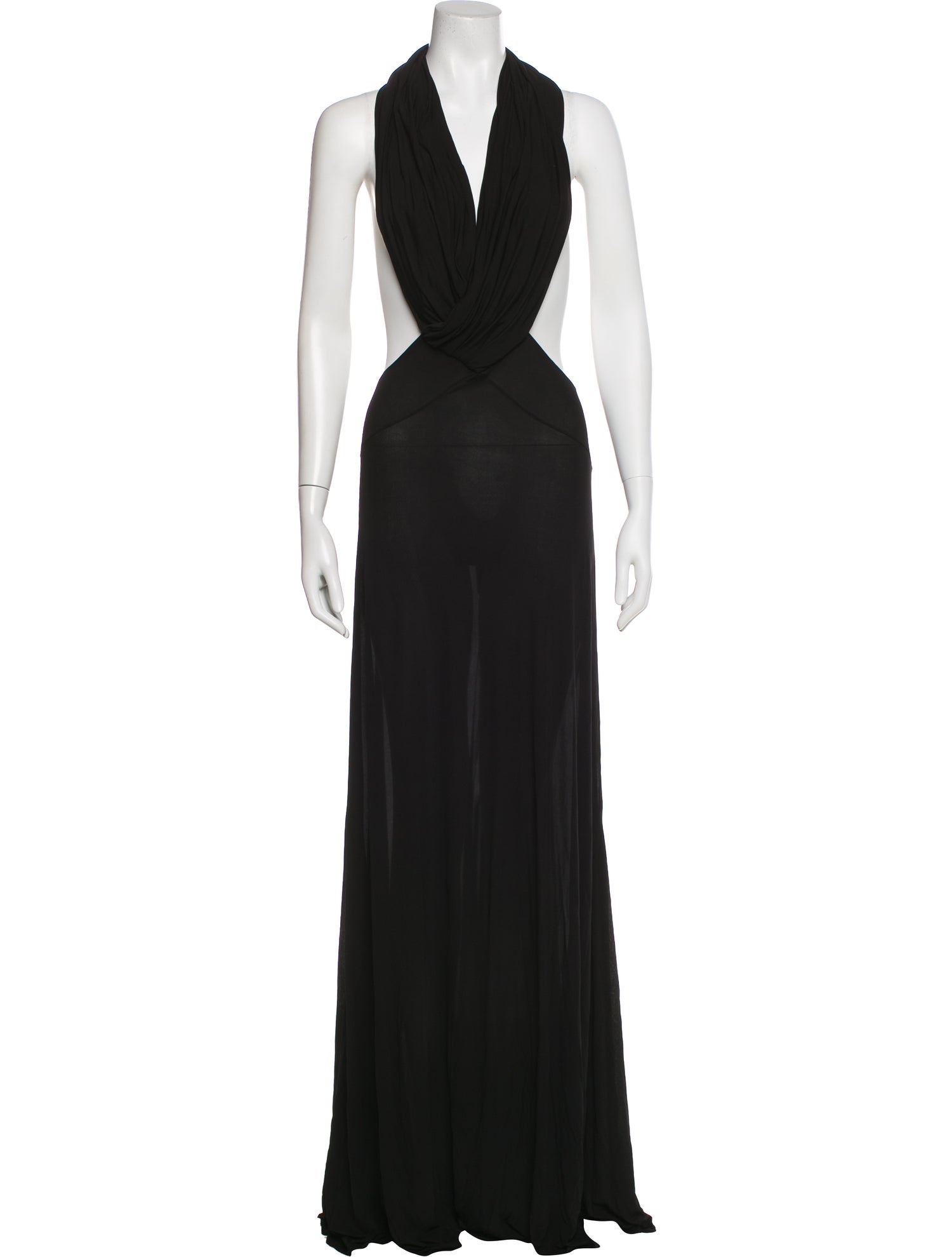 Saint Laurent Halterneck Long Dress