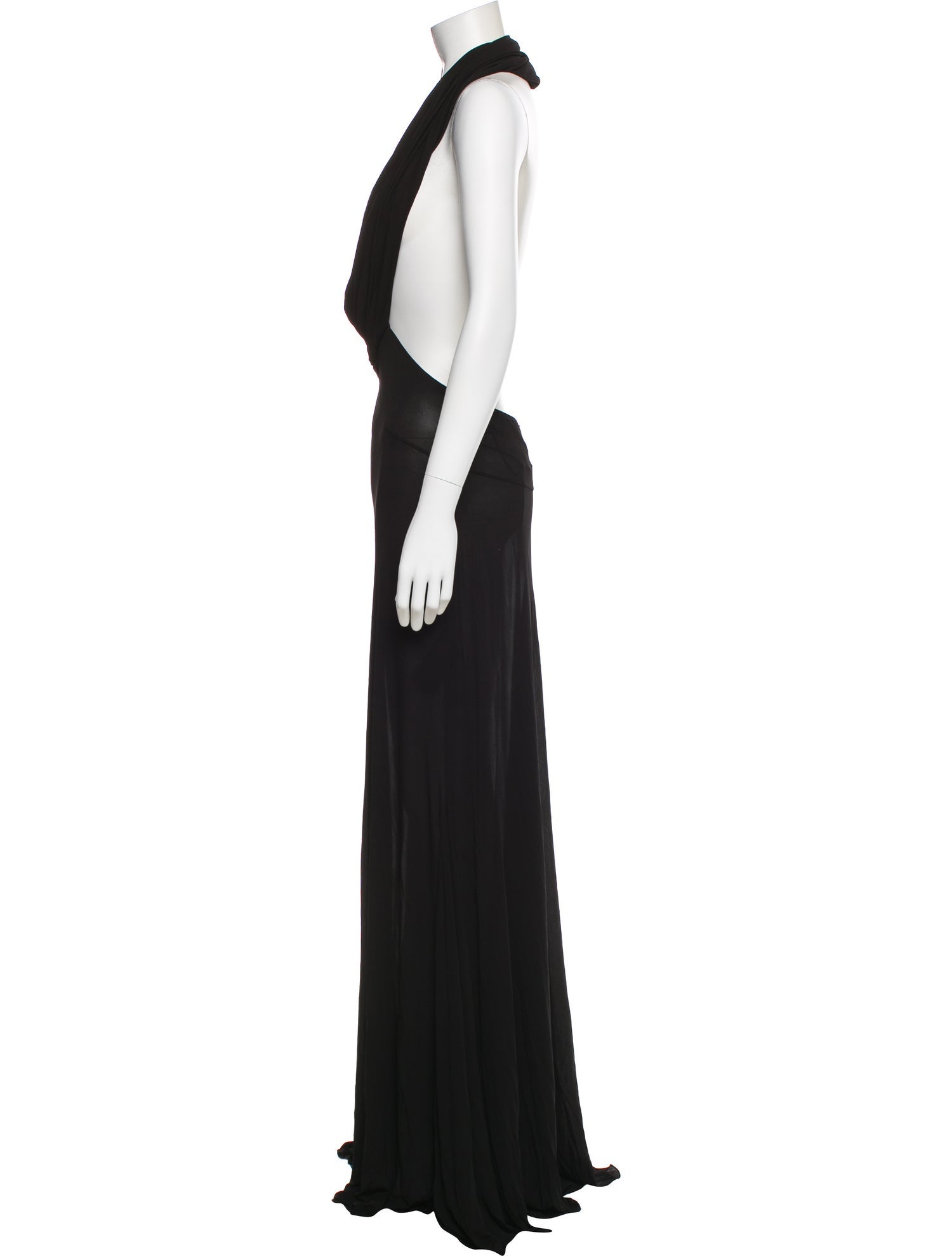 Saint Laurent Halterneck Long Dress