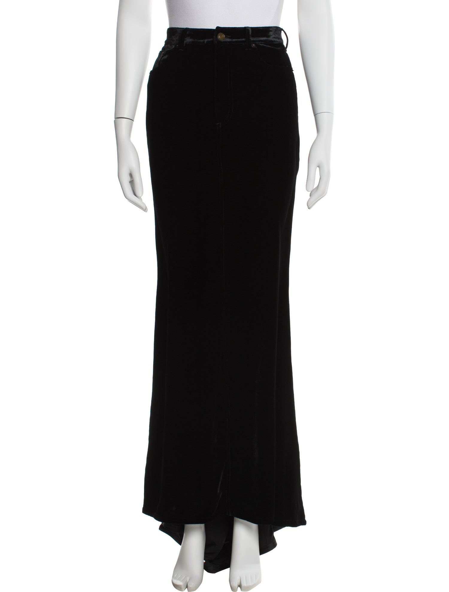 Saint Laurent Velvet Long Skirt
