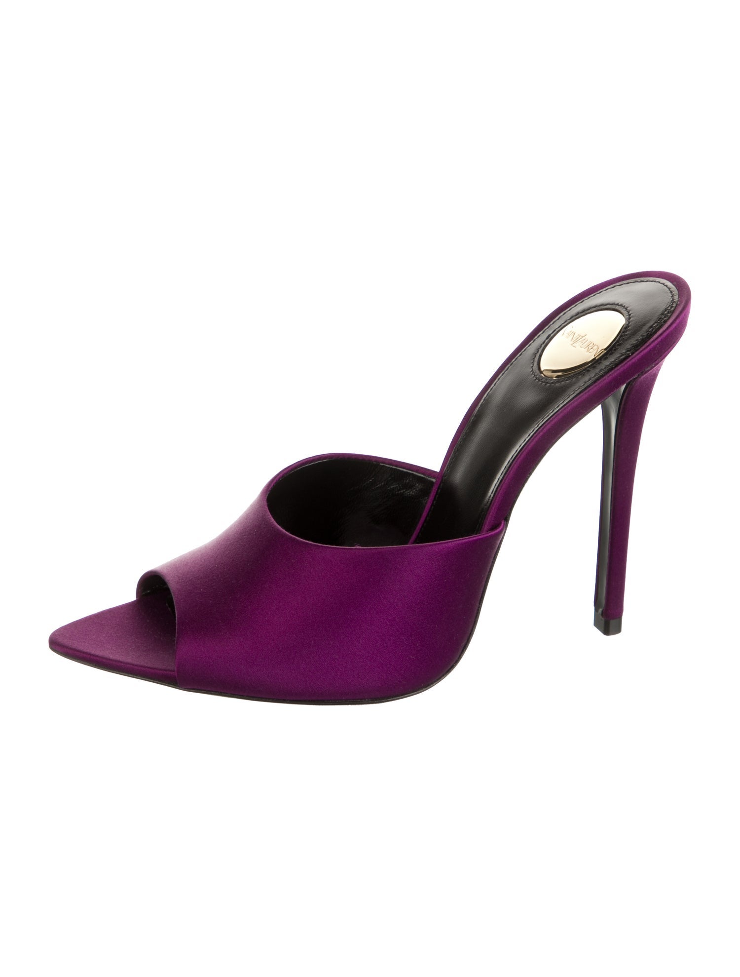 Saint Laurent Satin Mules