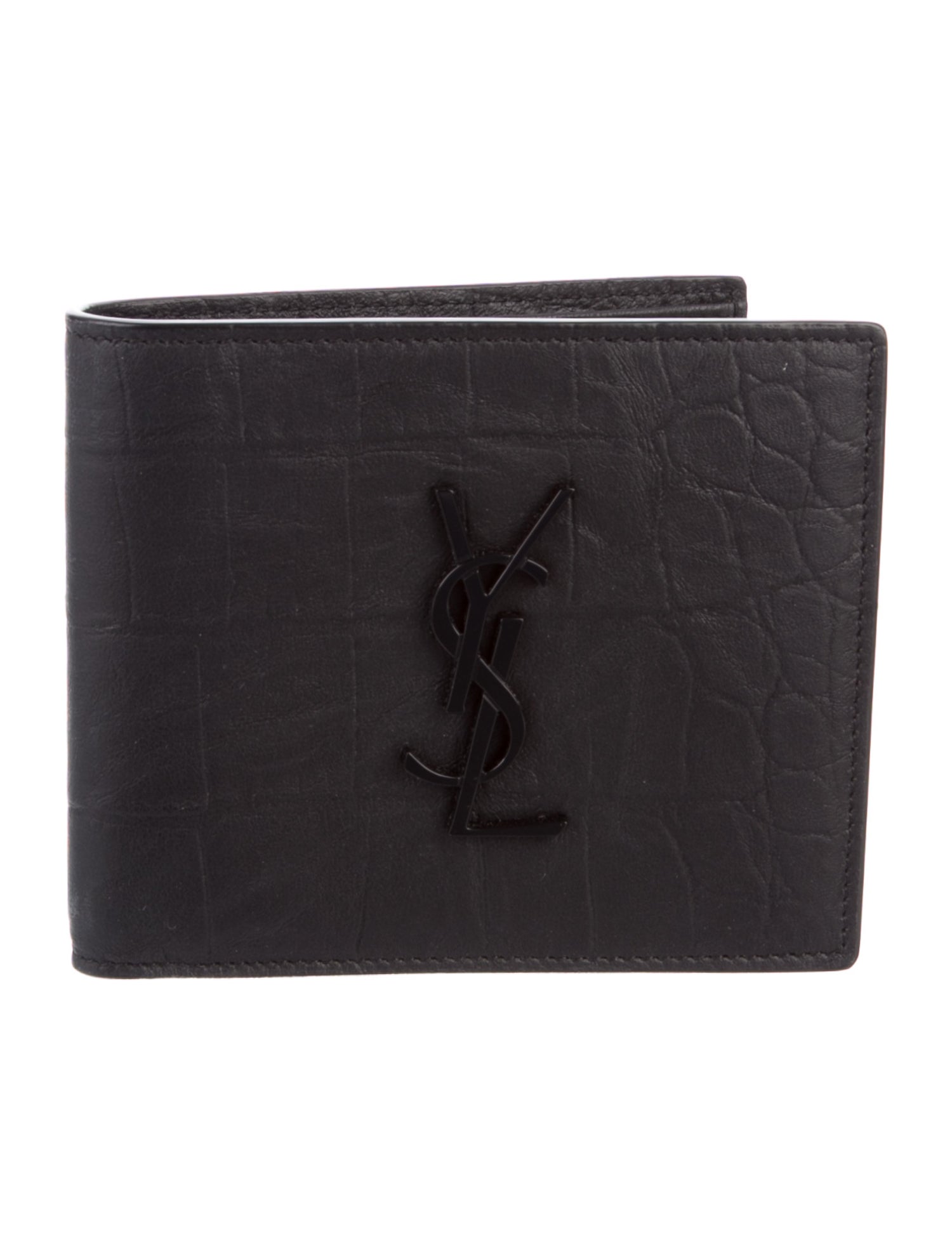 Saint Laurent 2021 Embossed Leather Bifold Wallet