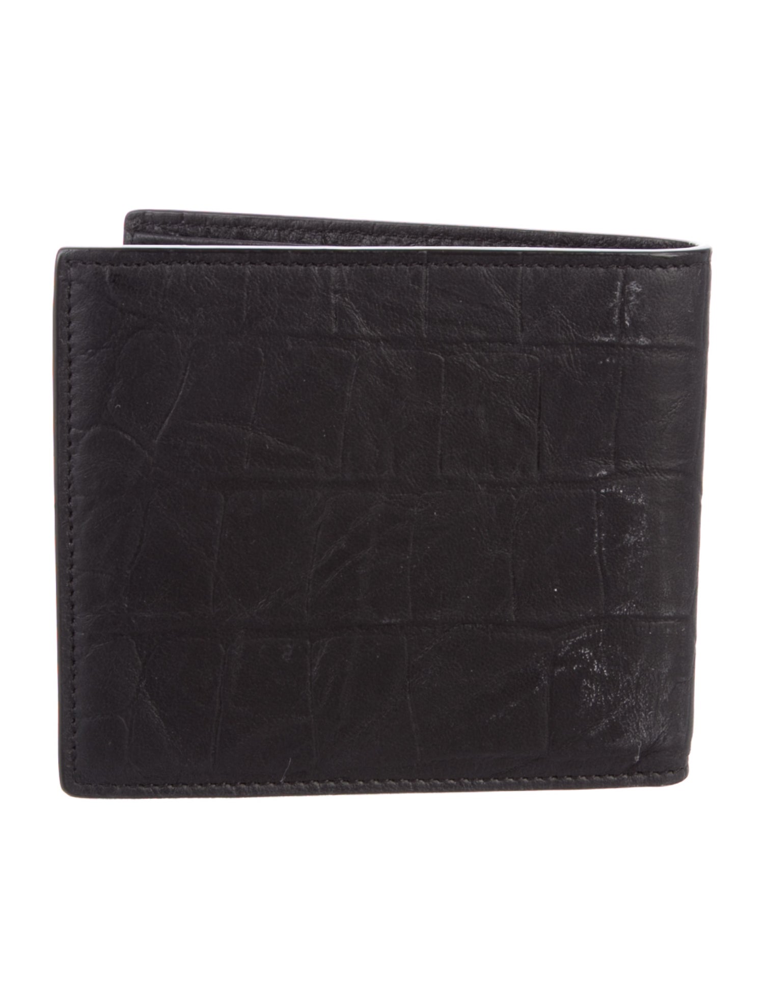 Saint Laurent 2021 Embossed Leather Bifold Wallet
