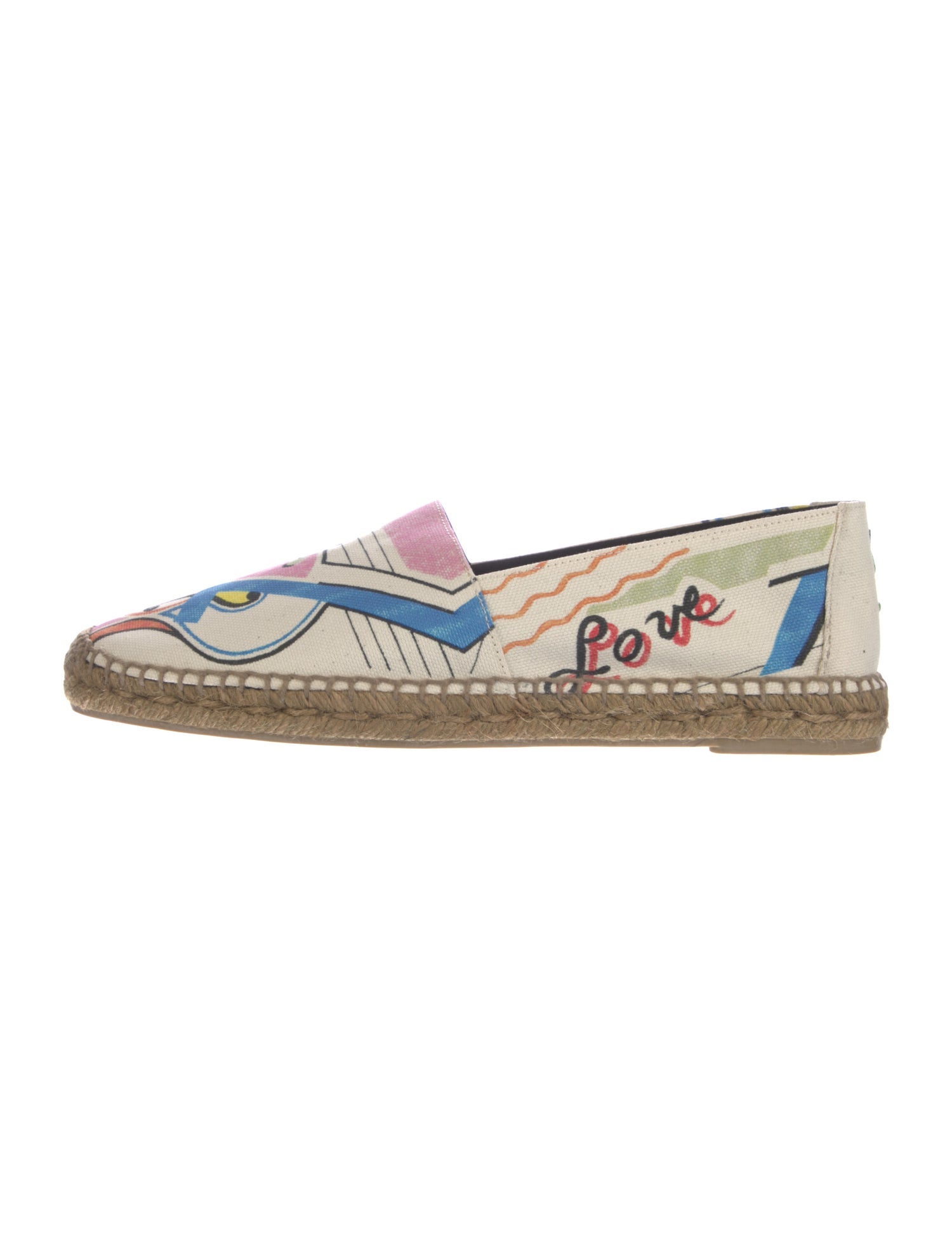 Saint Laurent Canvas Printed Espadrilles